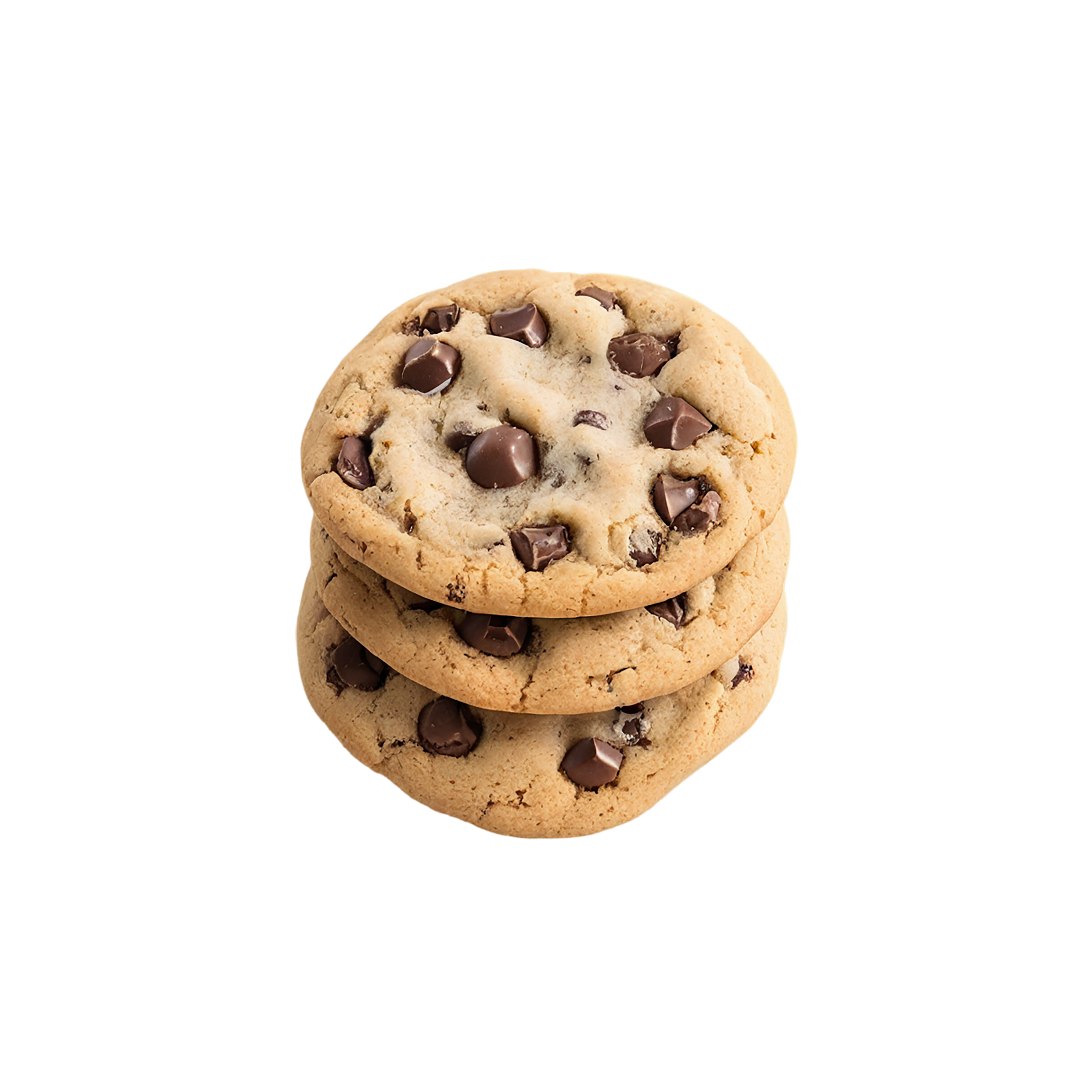Chocolate chip cookies desserts isolated on transparent background #4621