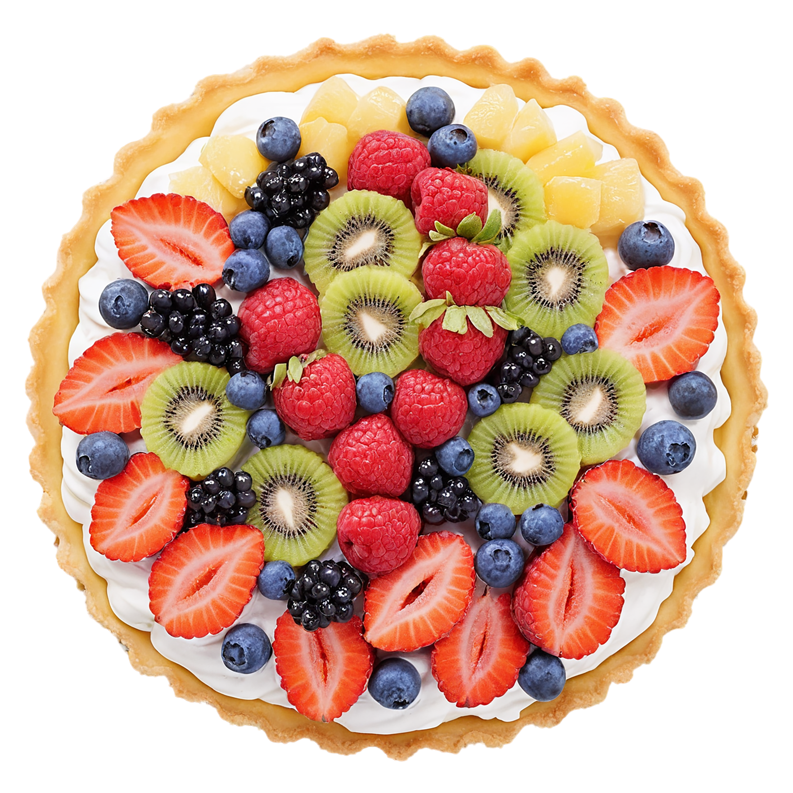 Fruit tart  desserts isolated on transparent background #4883