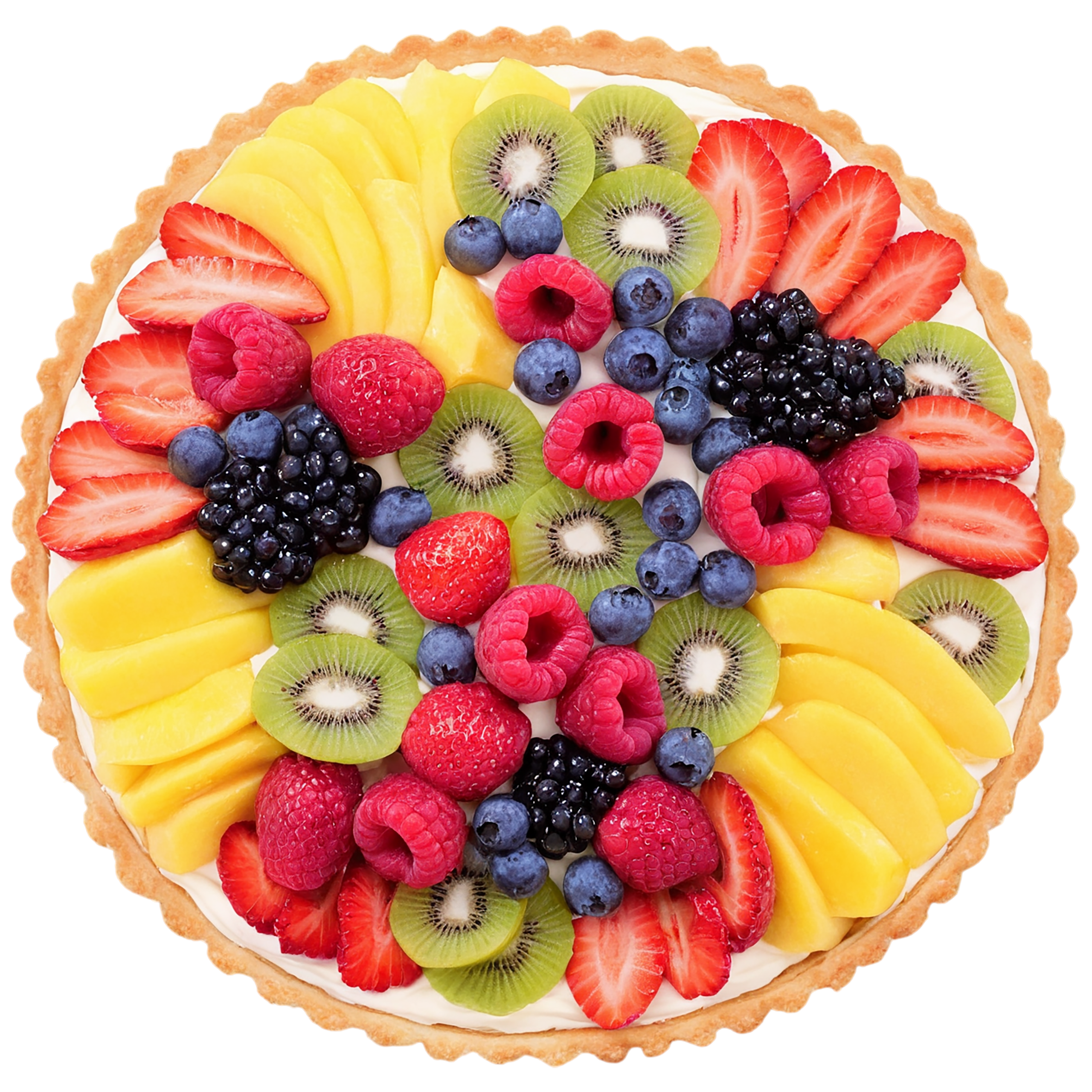 Fruit tart  desserts isolated on transparent background #4885