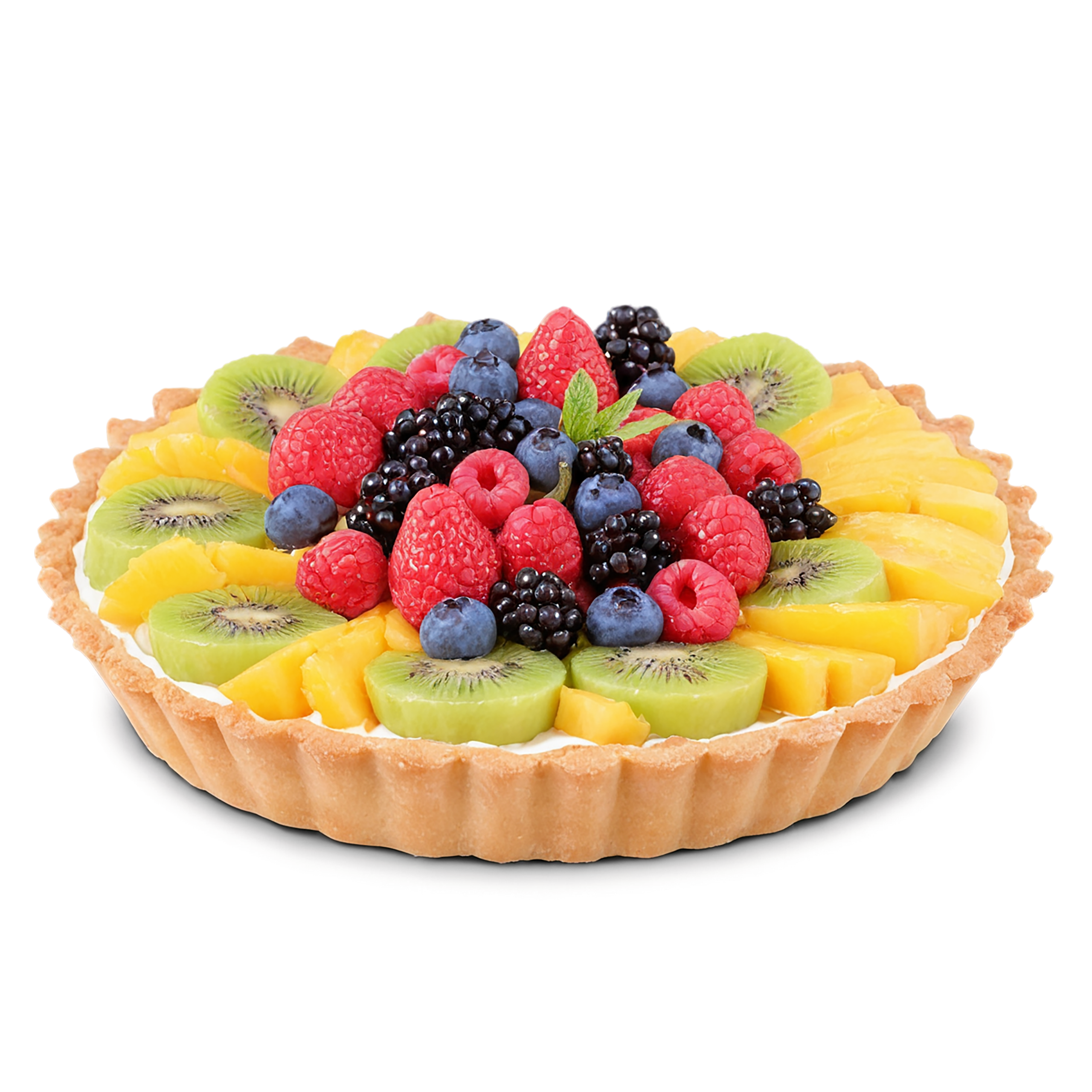 Fruit tart  desserts isolated on transparent background #4887