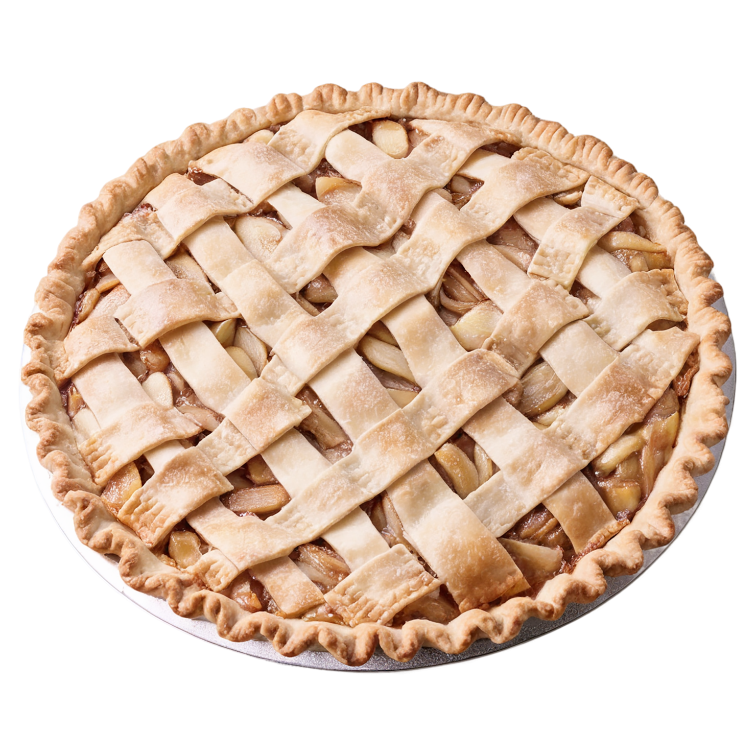apple pie desserts isolated on transparent background #4448