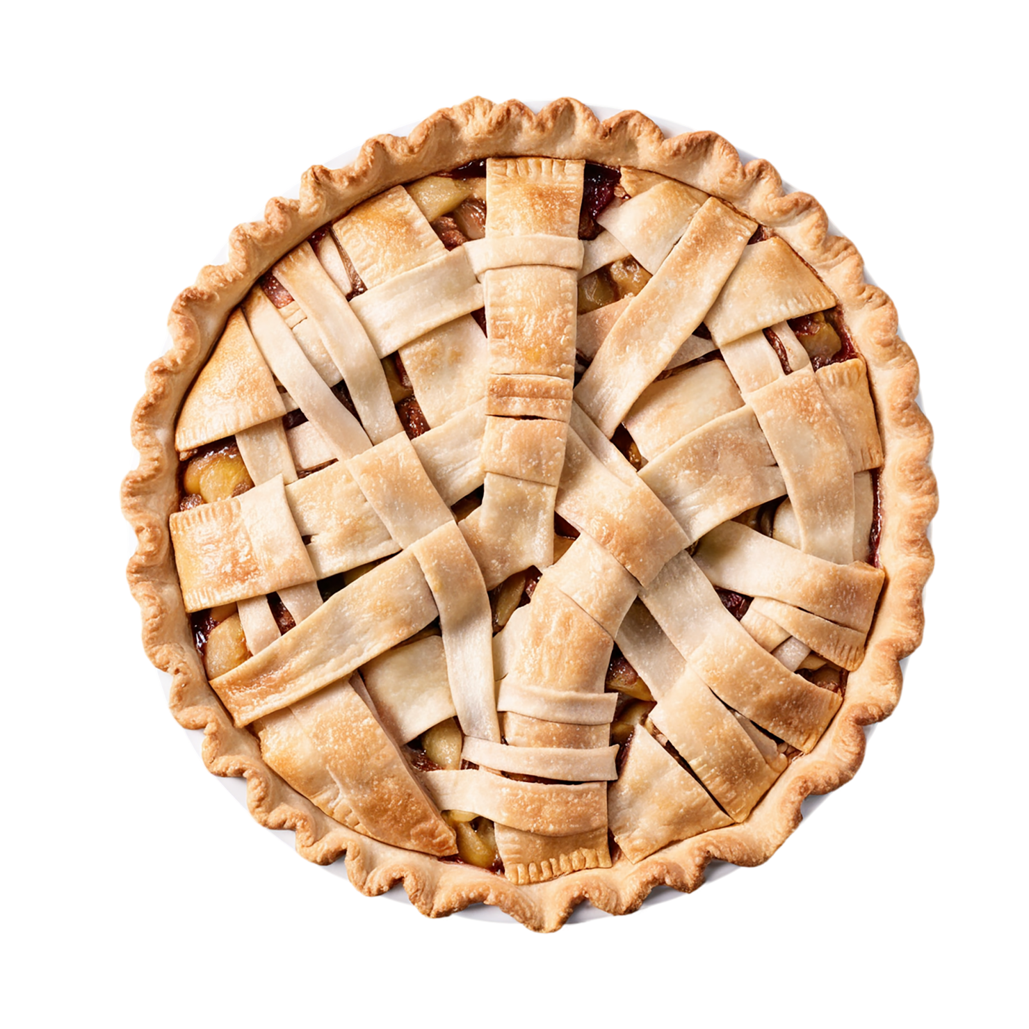 apple pie desserts isolated on transparent background #4454