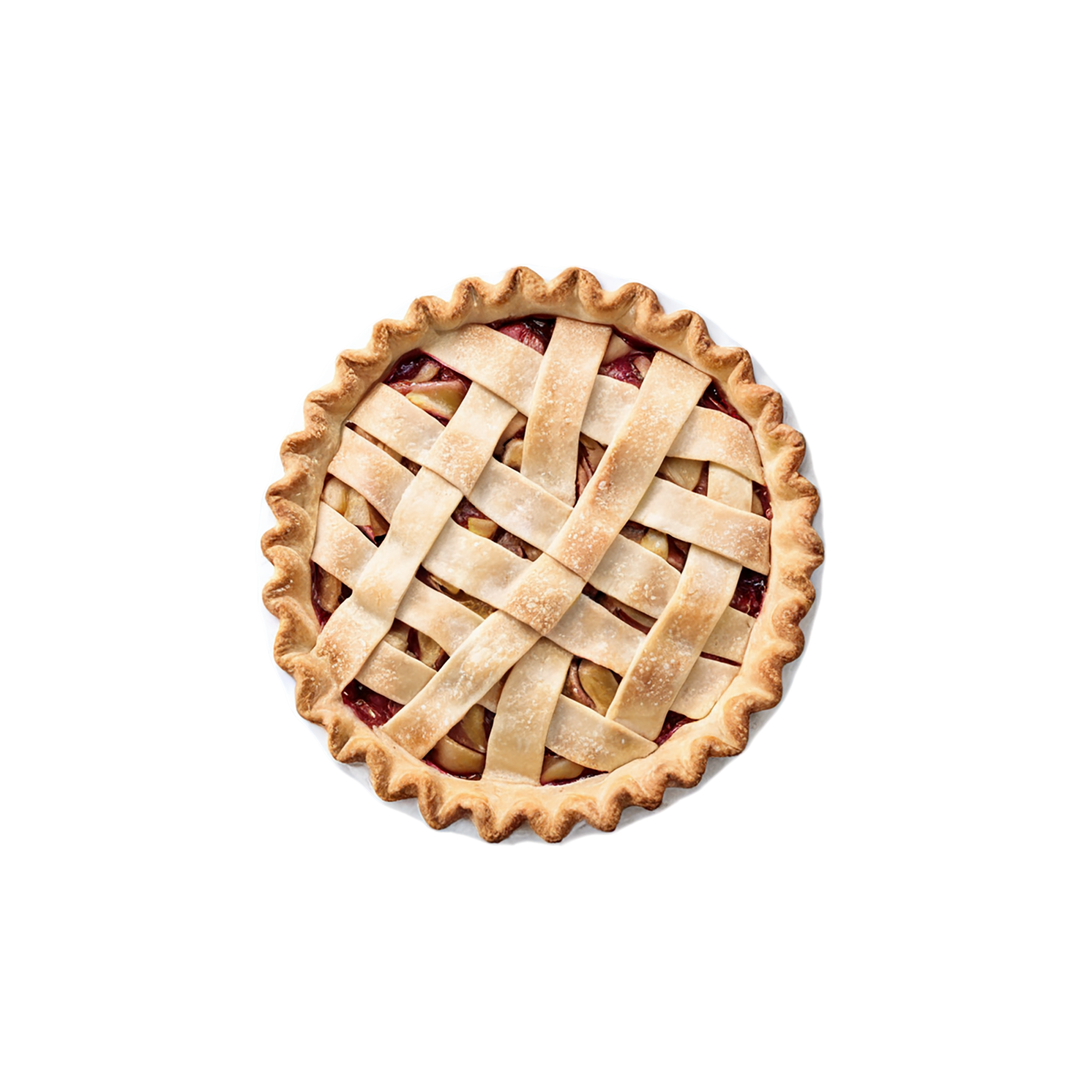 apple pie desserts isolated on transparent background #4460