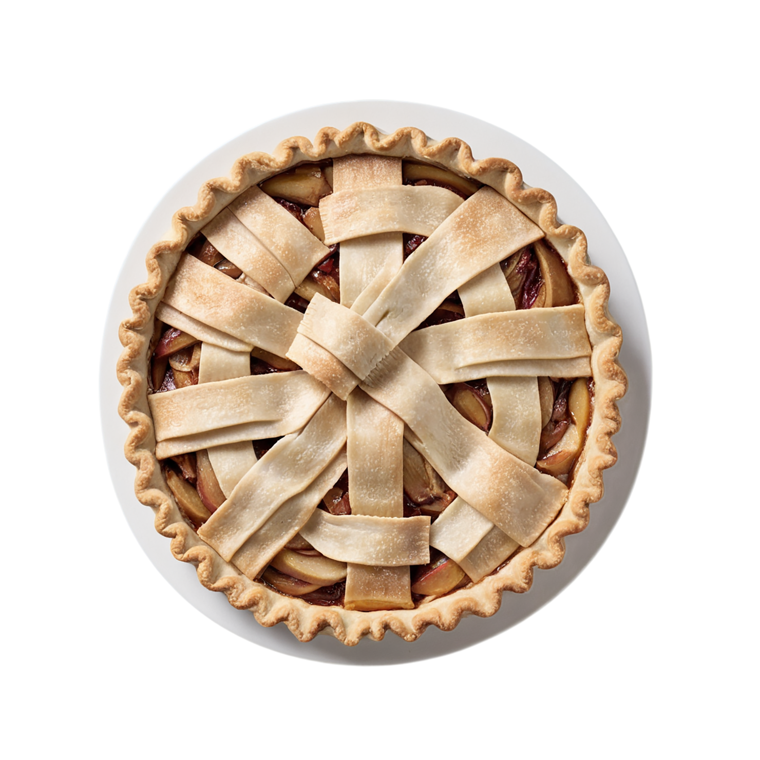 apple pie desserts isolated on transparent background #4464