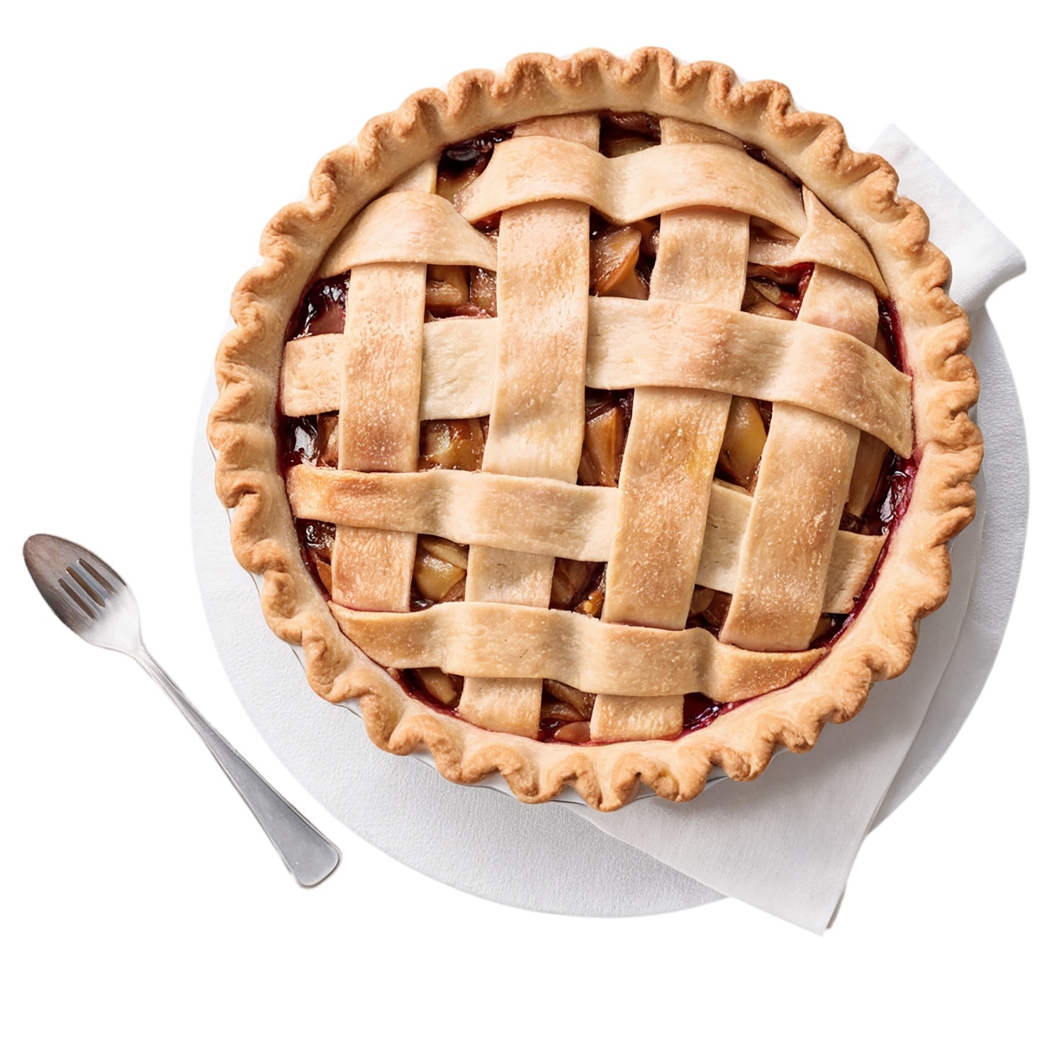 apple pie desserts isolated on transparent background #4465