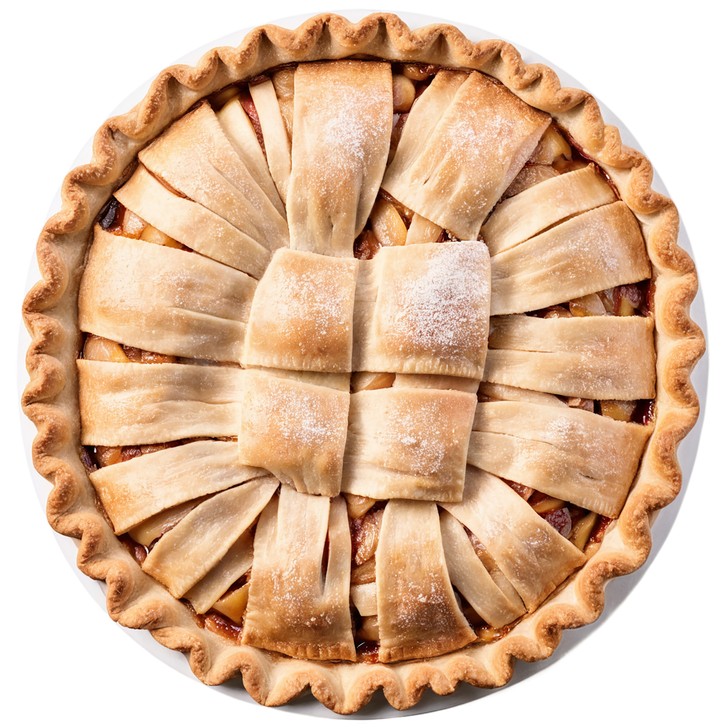 apple pie desserts isolated on transparent background #4466