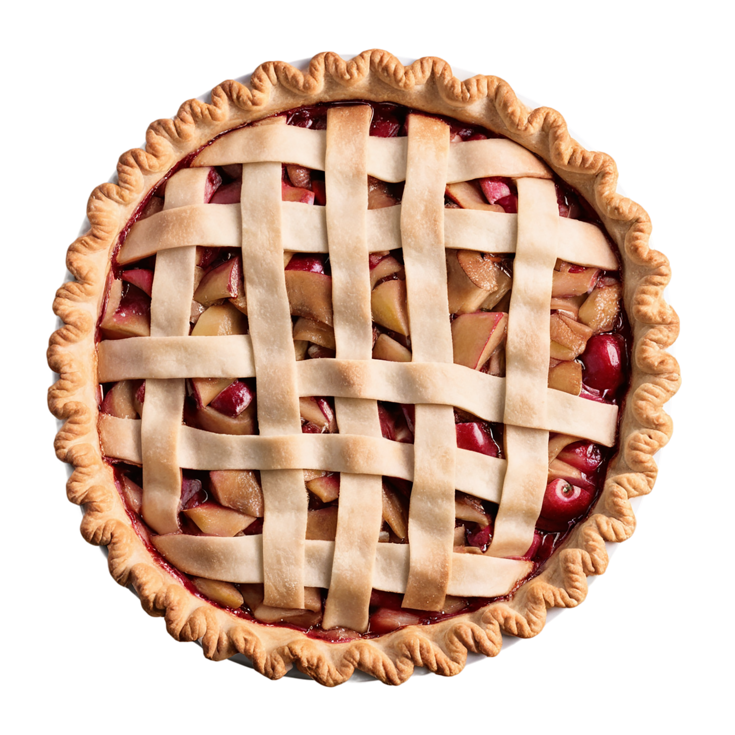 apple pie desserts isolated on transparent background #4471