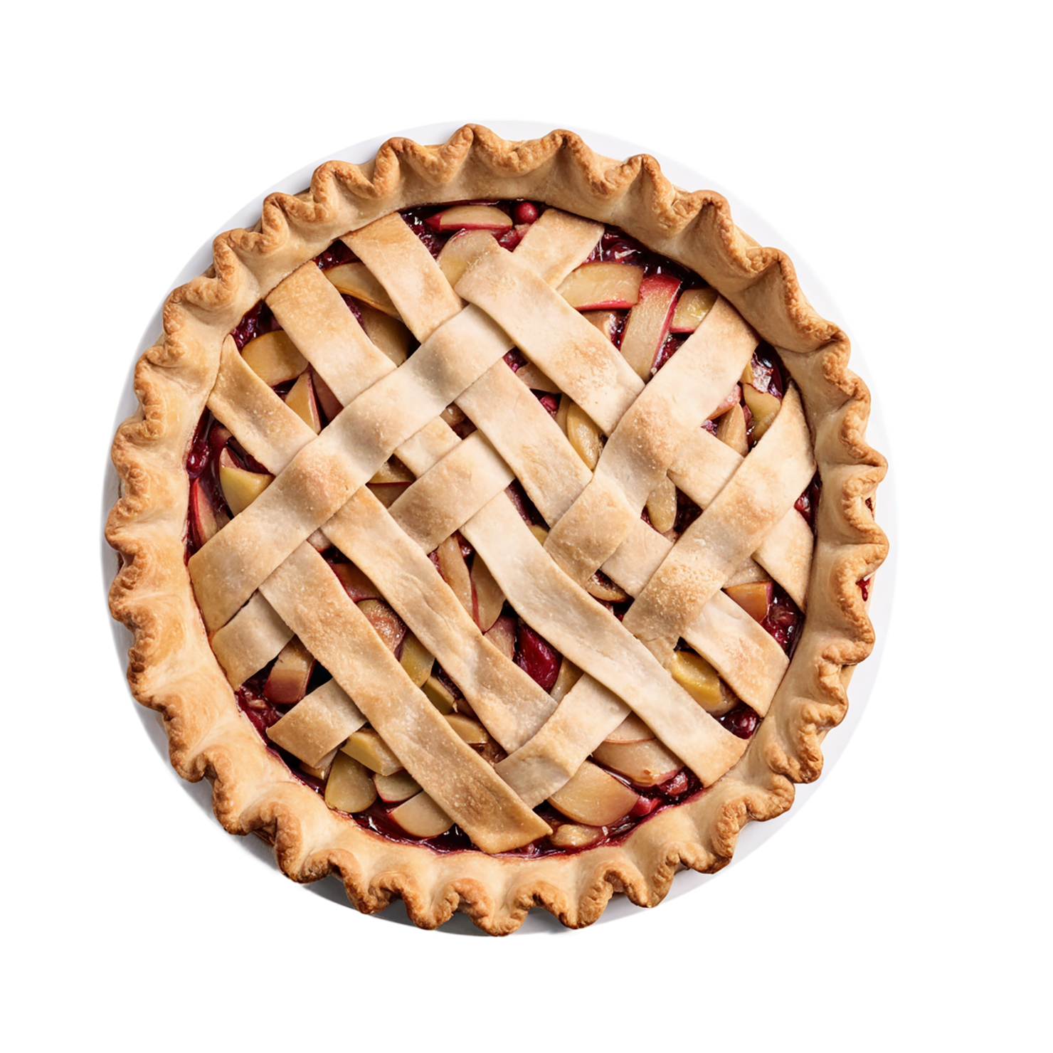 apple pie desserts isolated on transparent background #4473