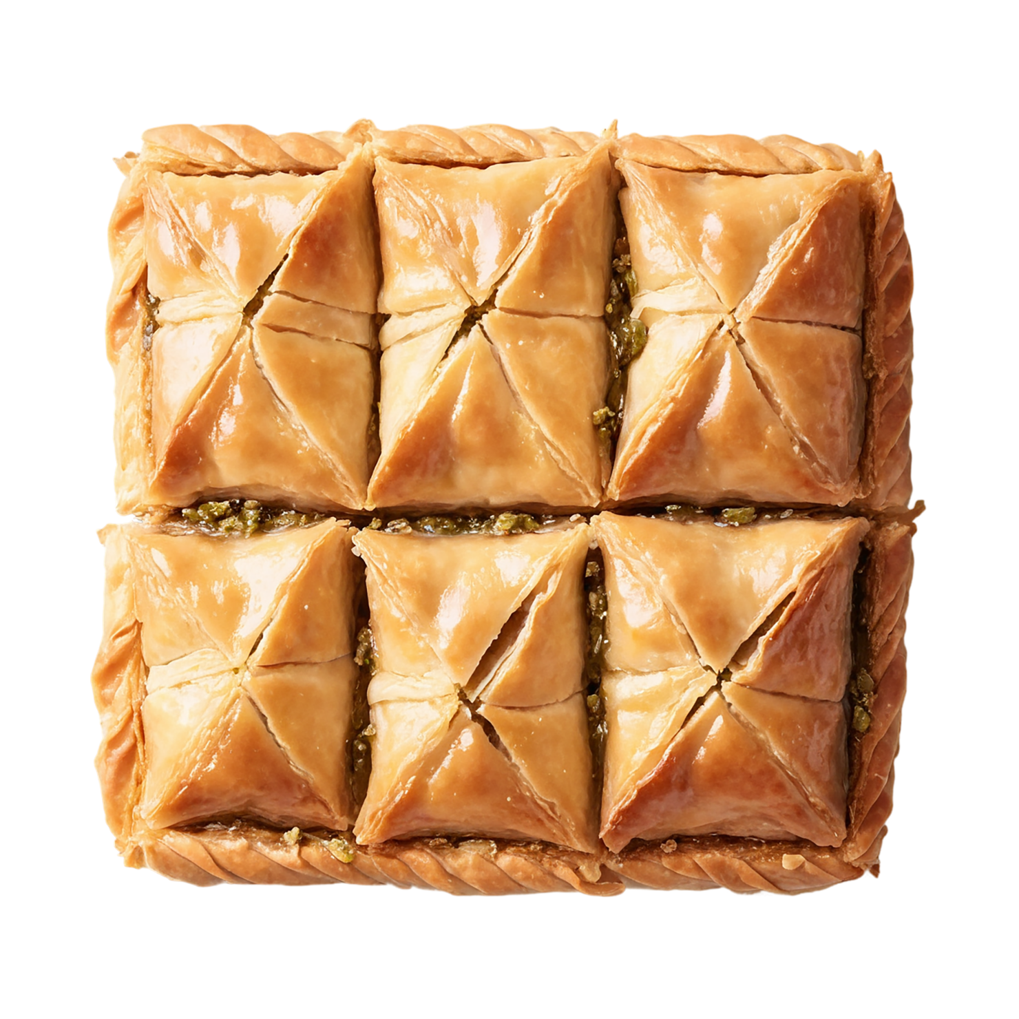 Baklava desserts isolated on transparent background #4483