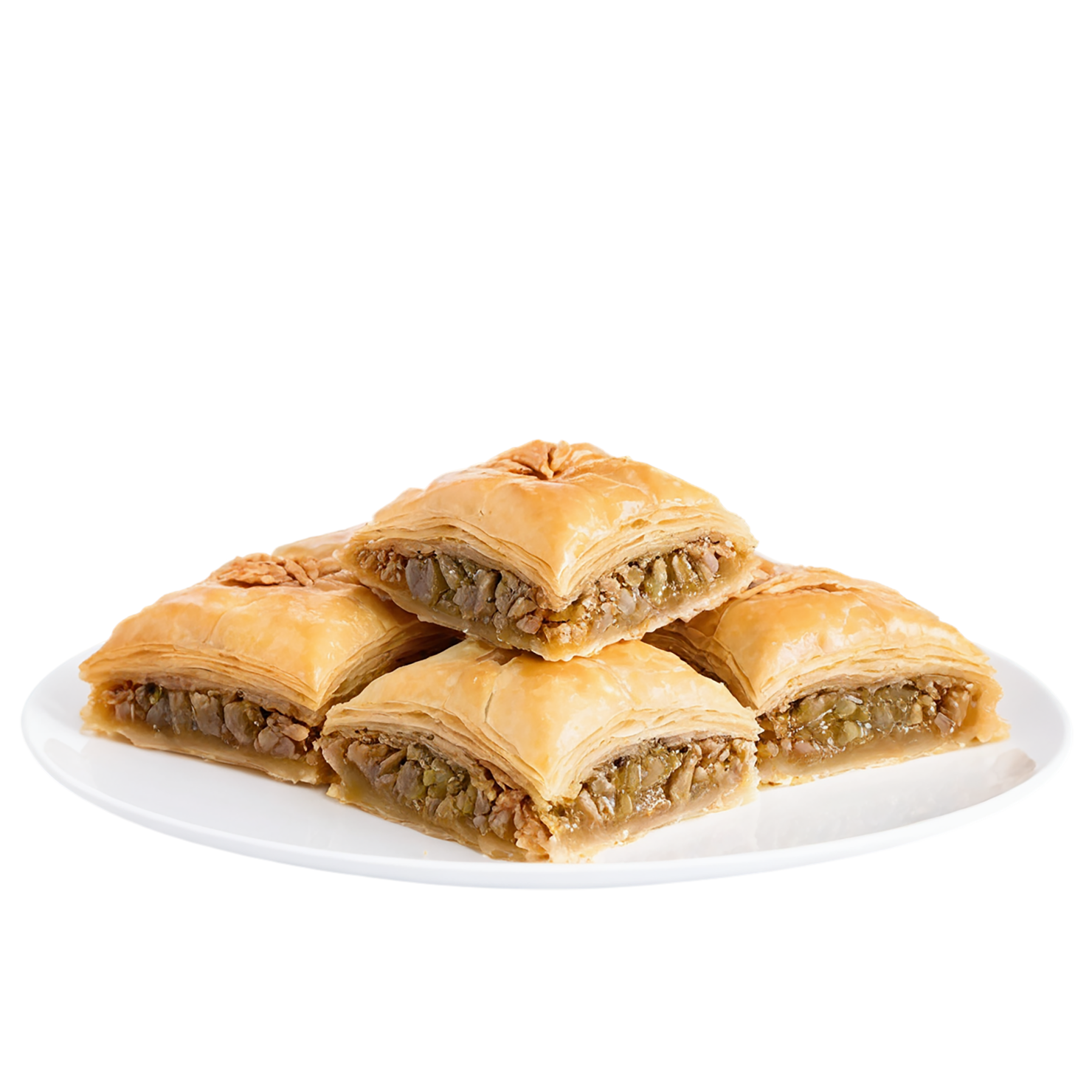 Baklava desserts isolated on transparent background #4490