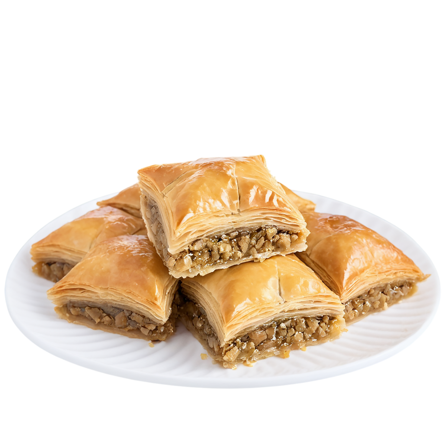 Baklava desserts isolated on transparent background #4494