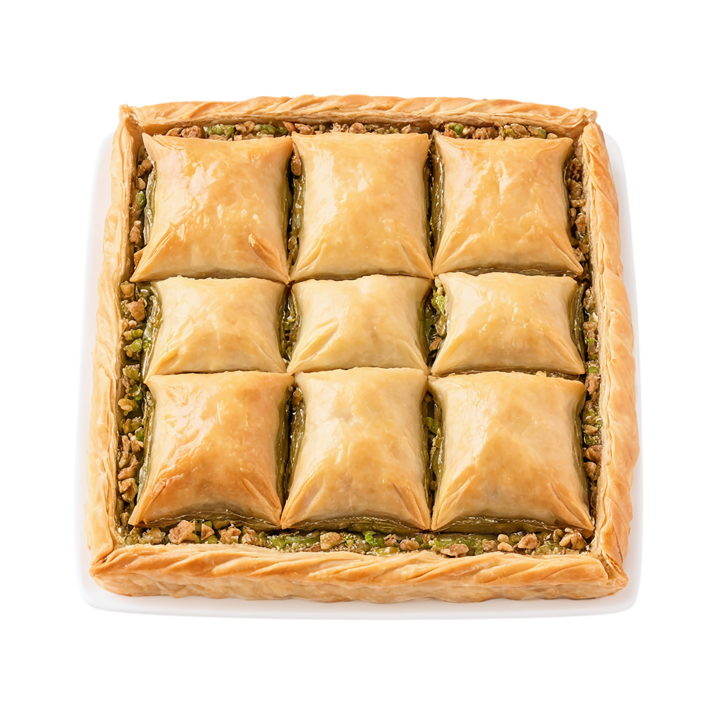 Baklava desserts isolated on transparent background #4496