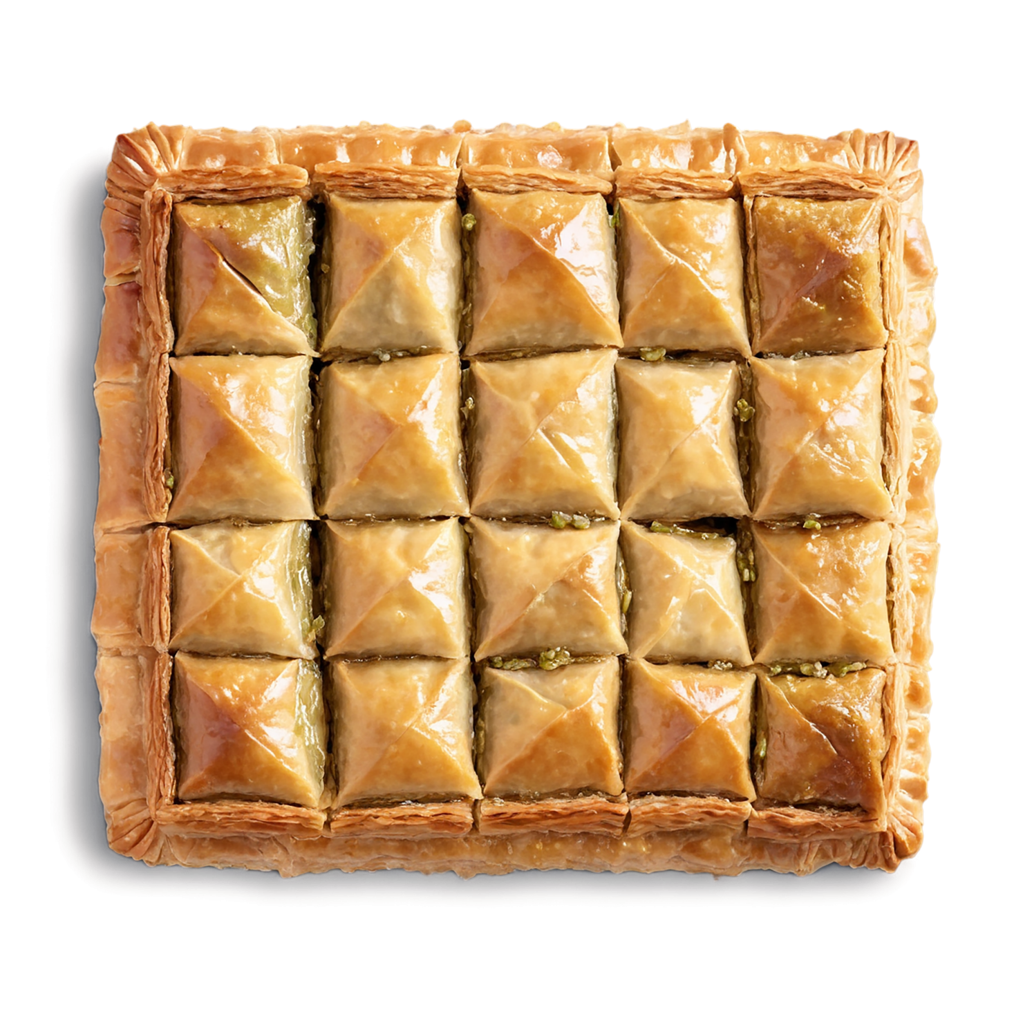 Baklava desserts isolated on transparent background #4500