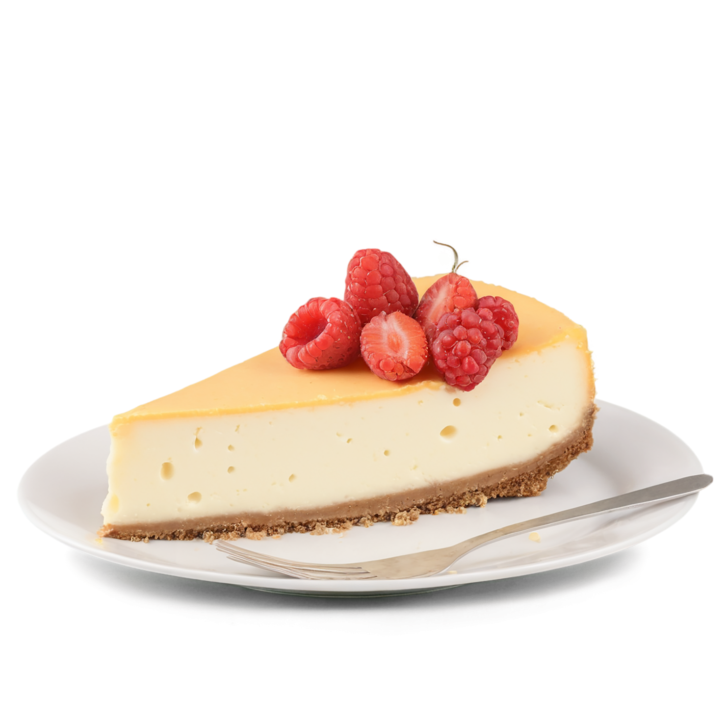 Cheese cake desserts isolated on transparent background #4535