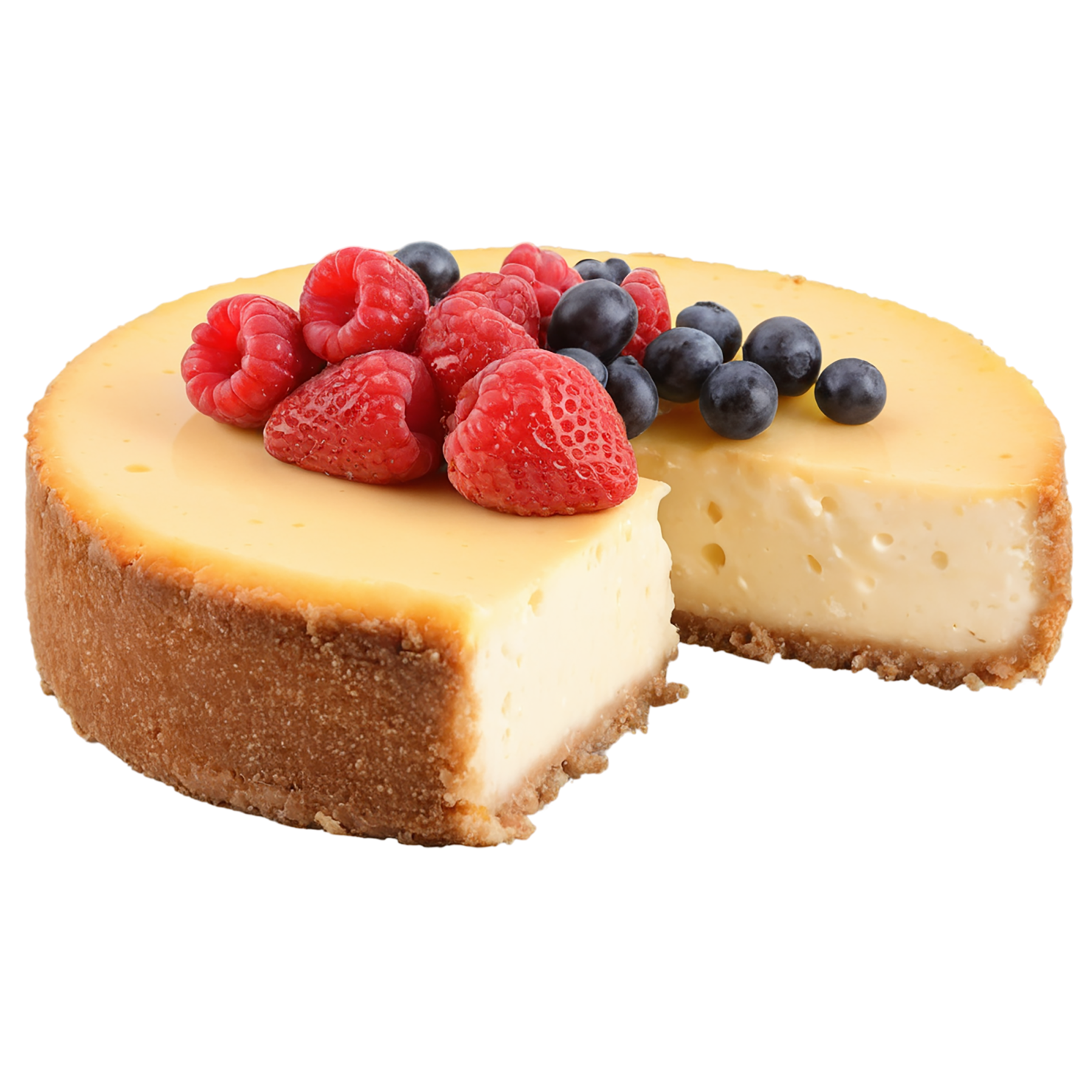 Cheese cake desserts isolated on transparent background #4538