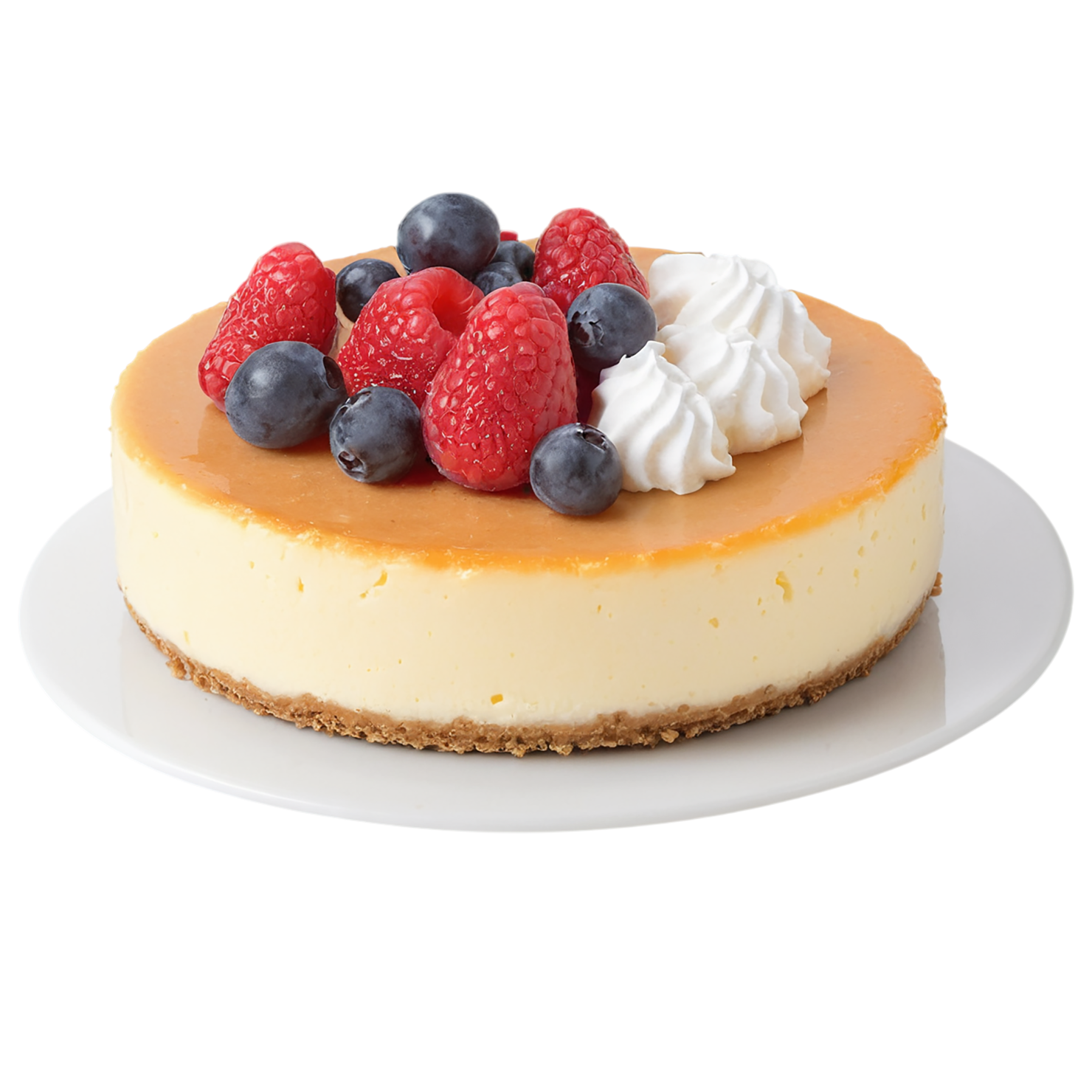 Cheese cake desserts isolated on transparent background #4540