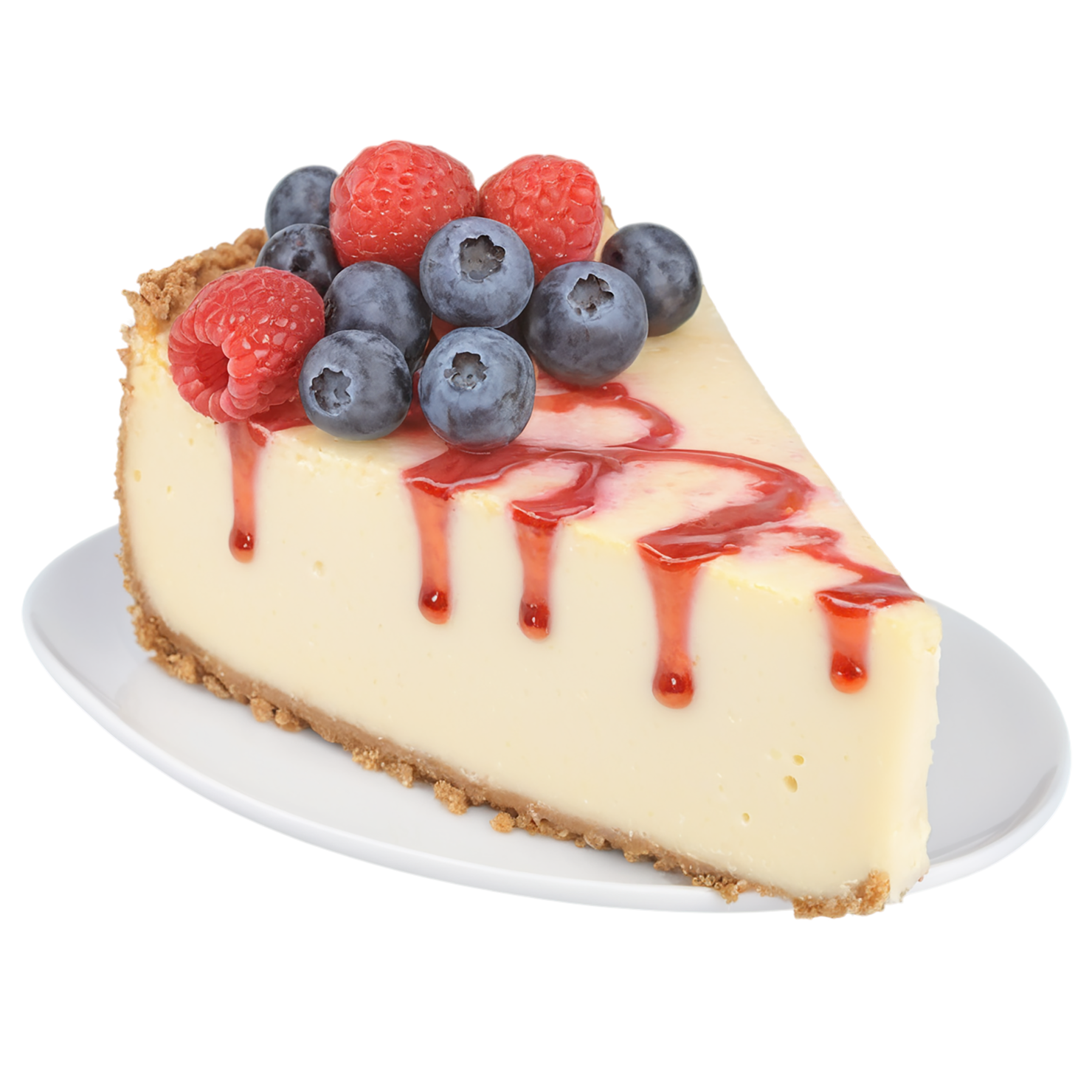 Cheese cake desserts isolated on transparent background #4542