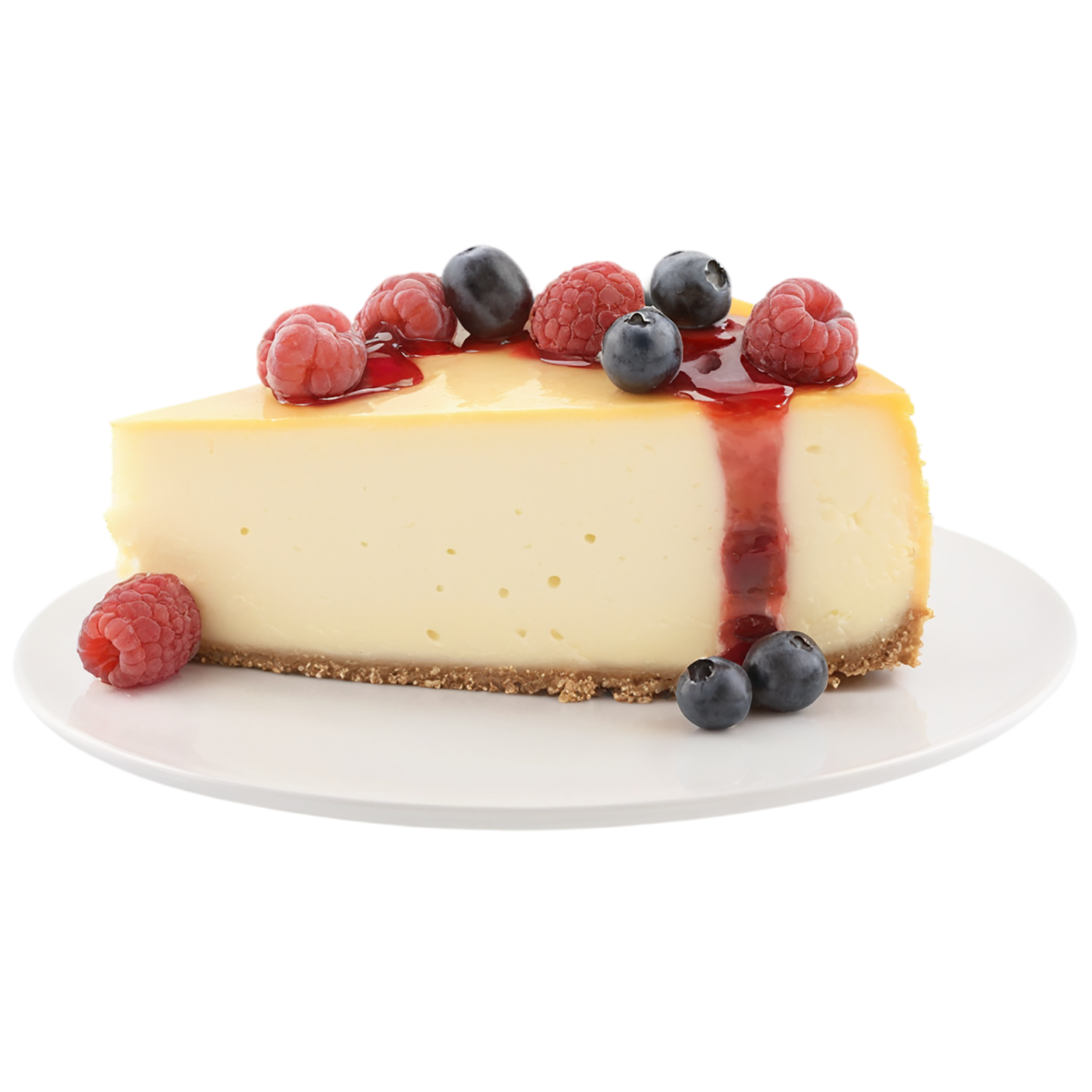 Cheese cake desserts isolated on transparent background #4543