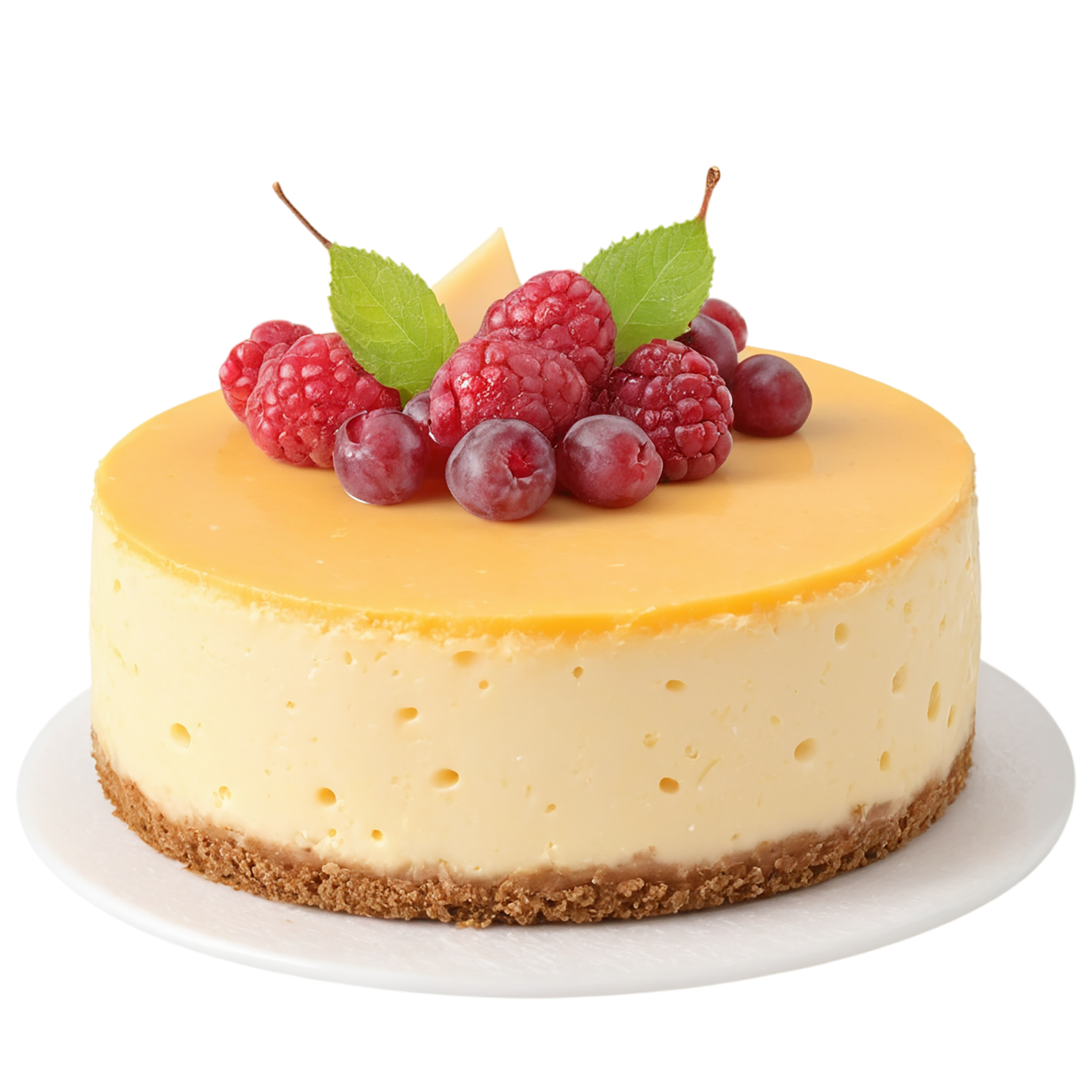 Cheese cake desserts isolated on transparent background #4558