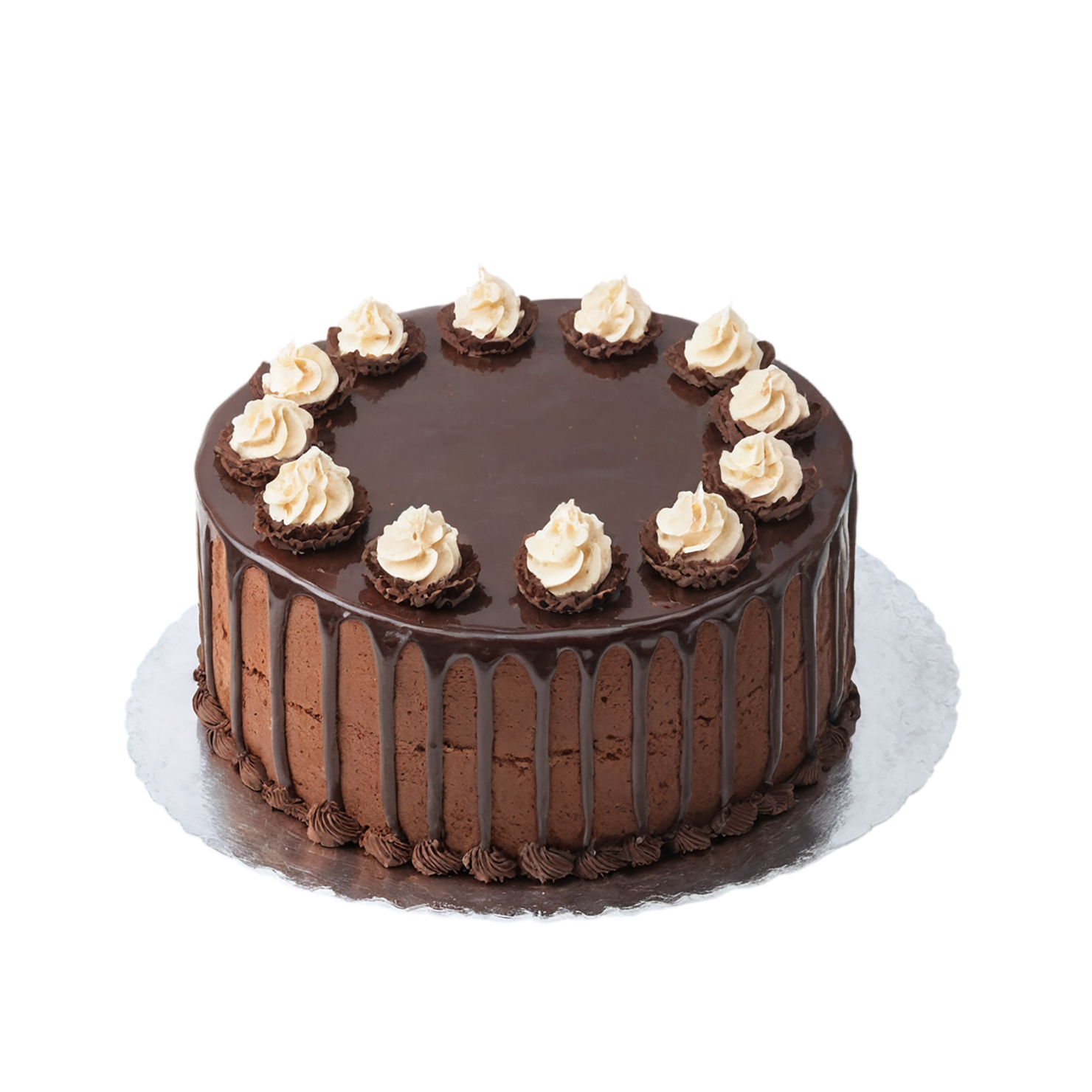Chocolate cake desserts isolated on transparent background #4572