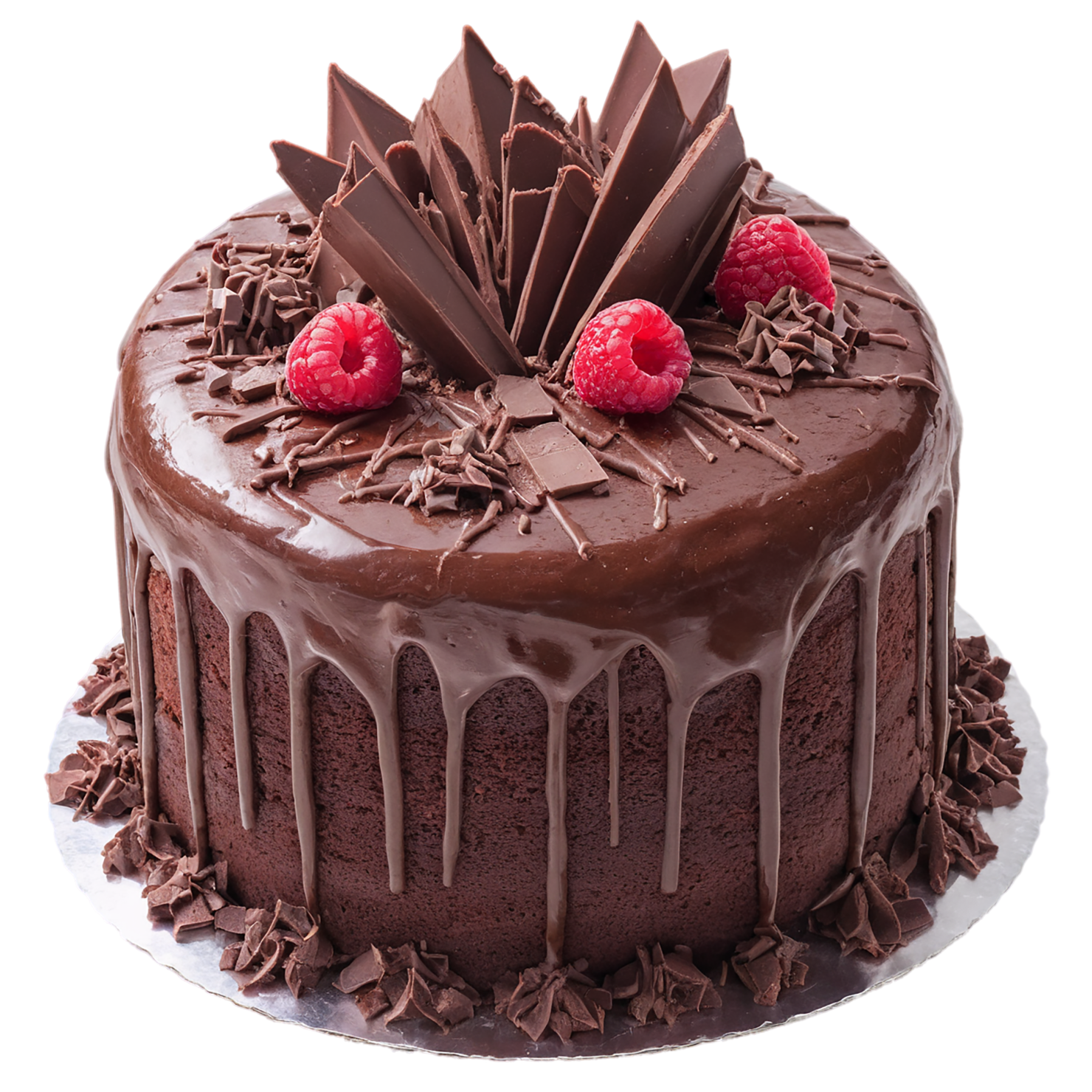 Chocolate cake desserts isolated on transparent background #4581