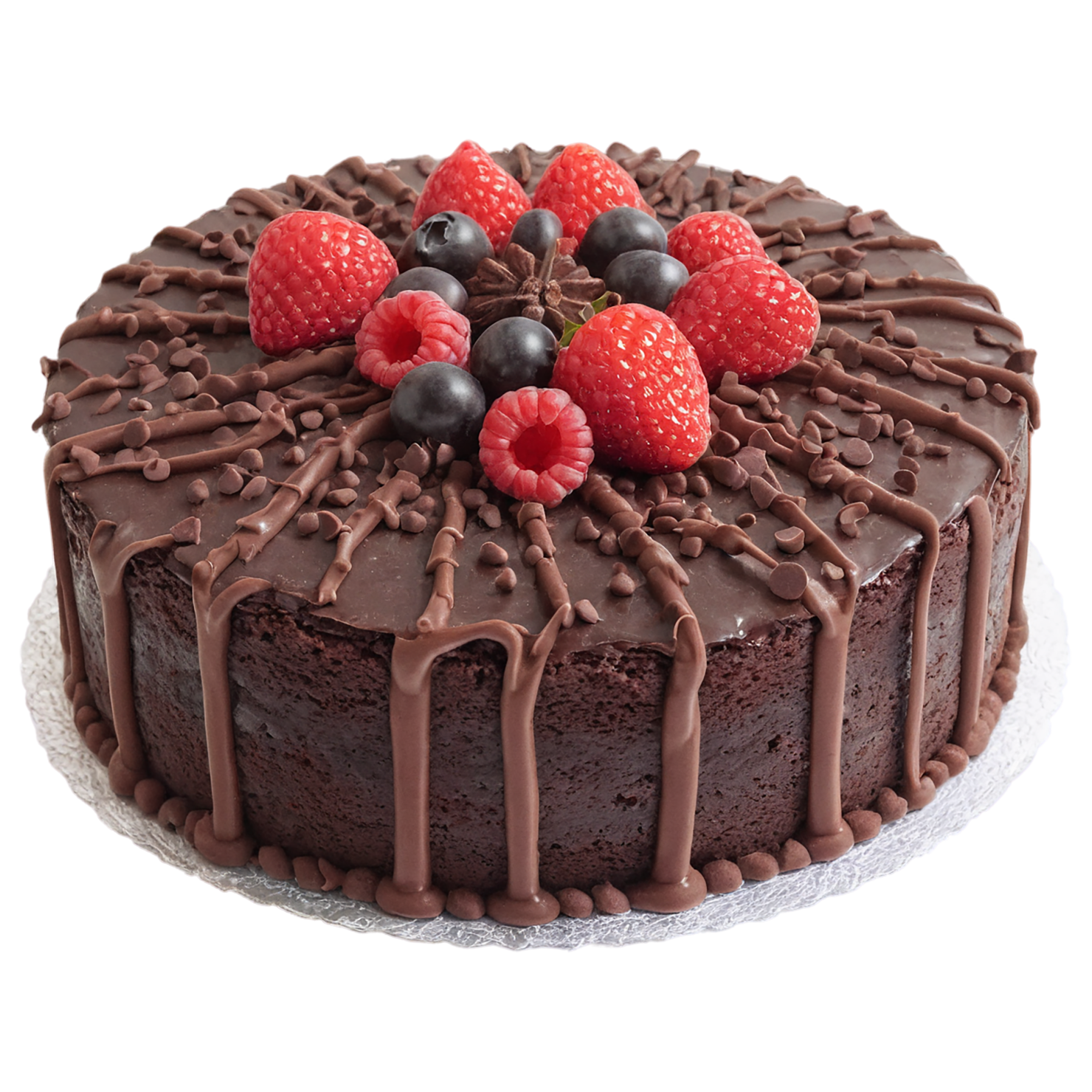Chocolate cake desserts isolated on transparent background #4586