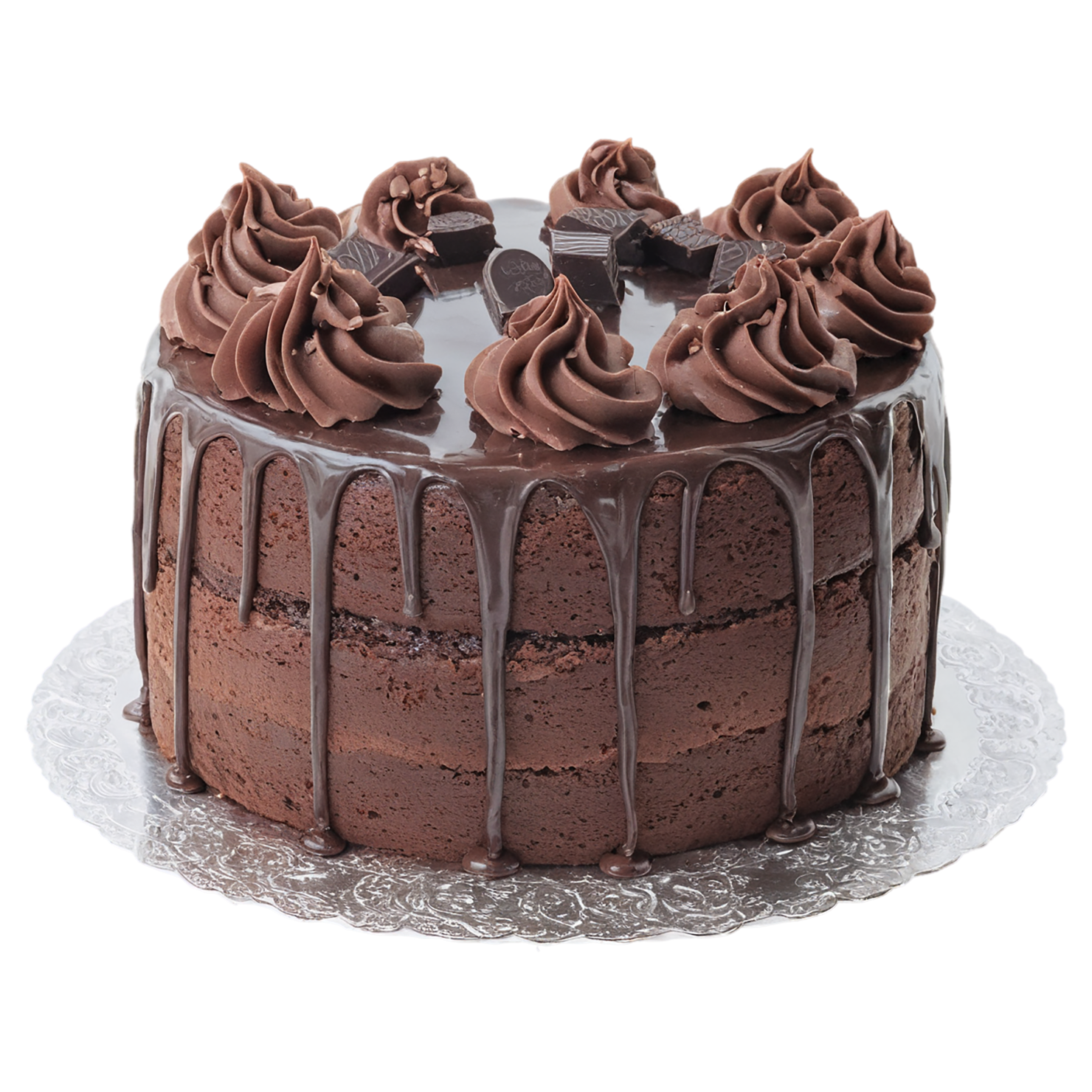 Chocolate cake desserts isolated on transparent background #4589
