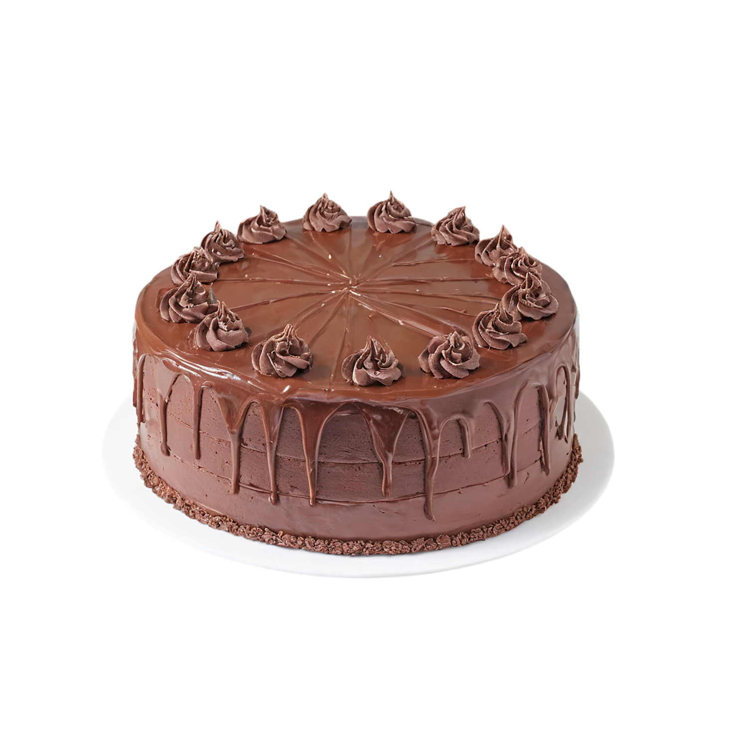 Chocolate cake desserts isolated on transparent background #4591