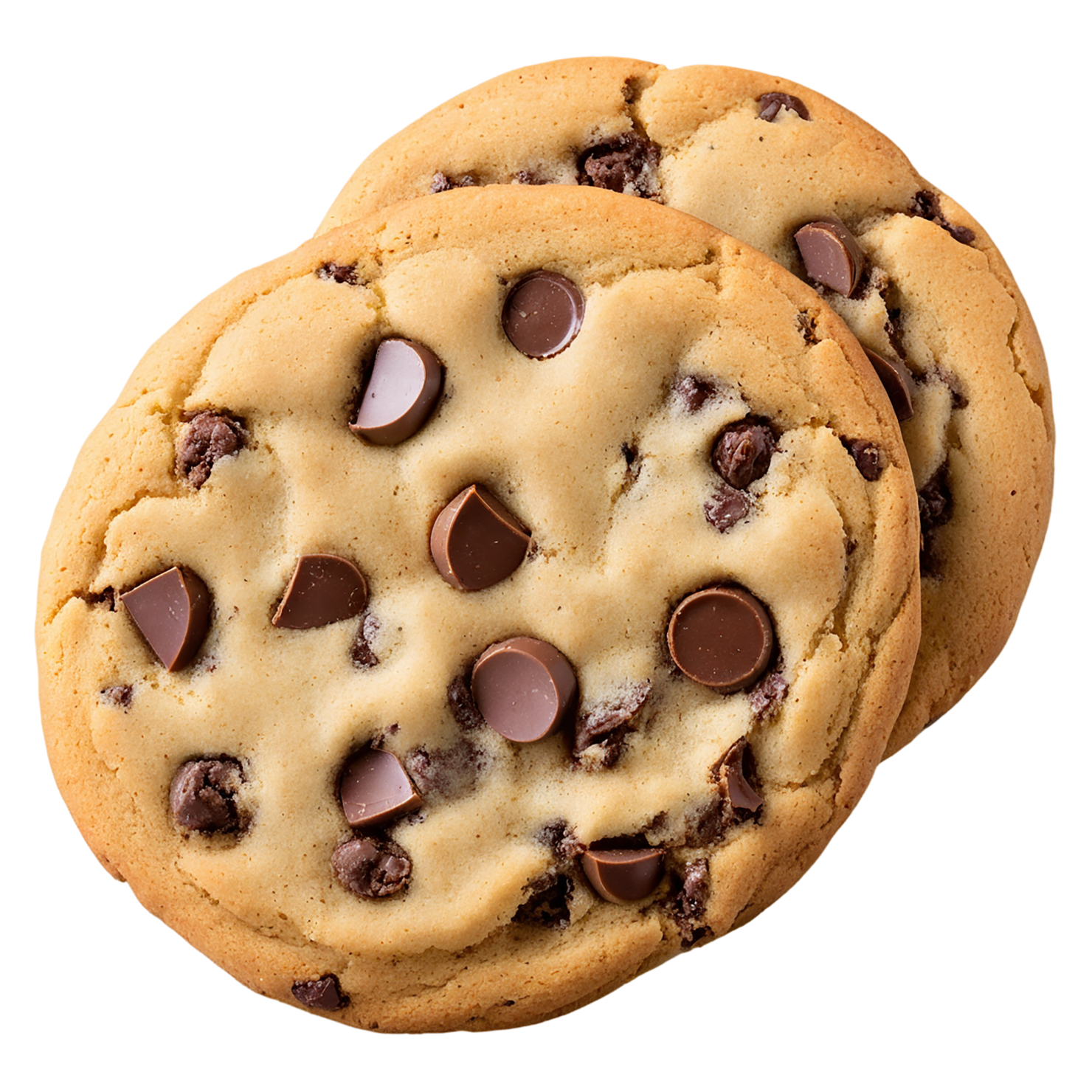 Chocolate chip cookies desserts isolated on transparent background #4598