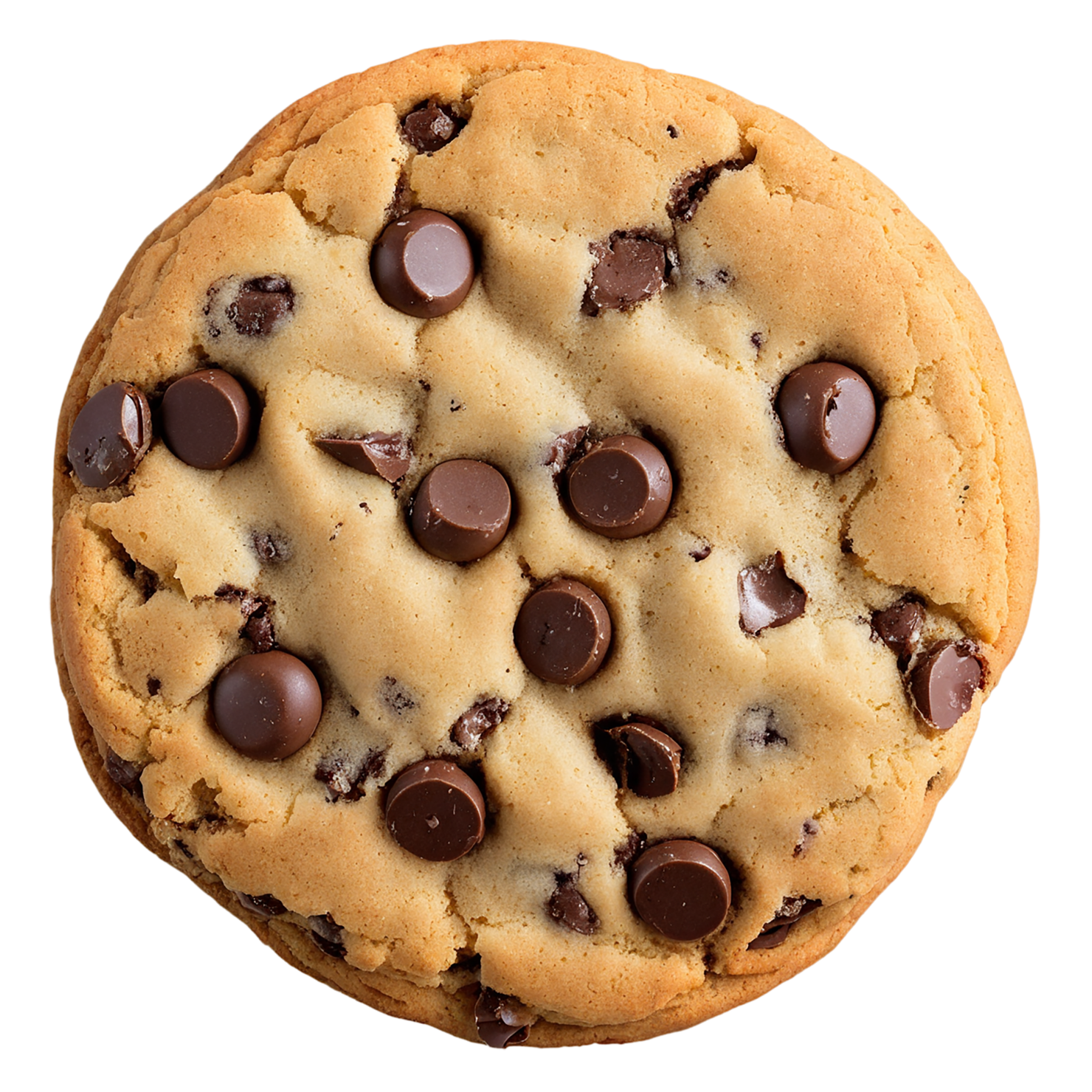 Chocolate chip cookies desserts isolated on transparent background #4599