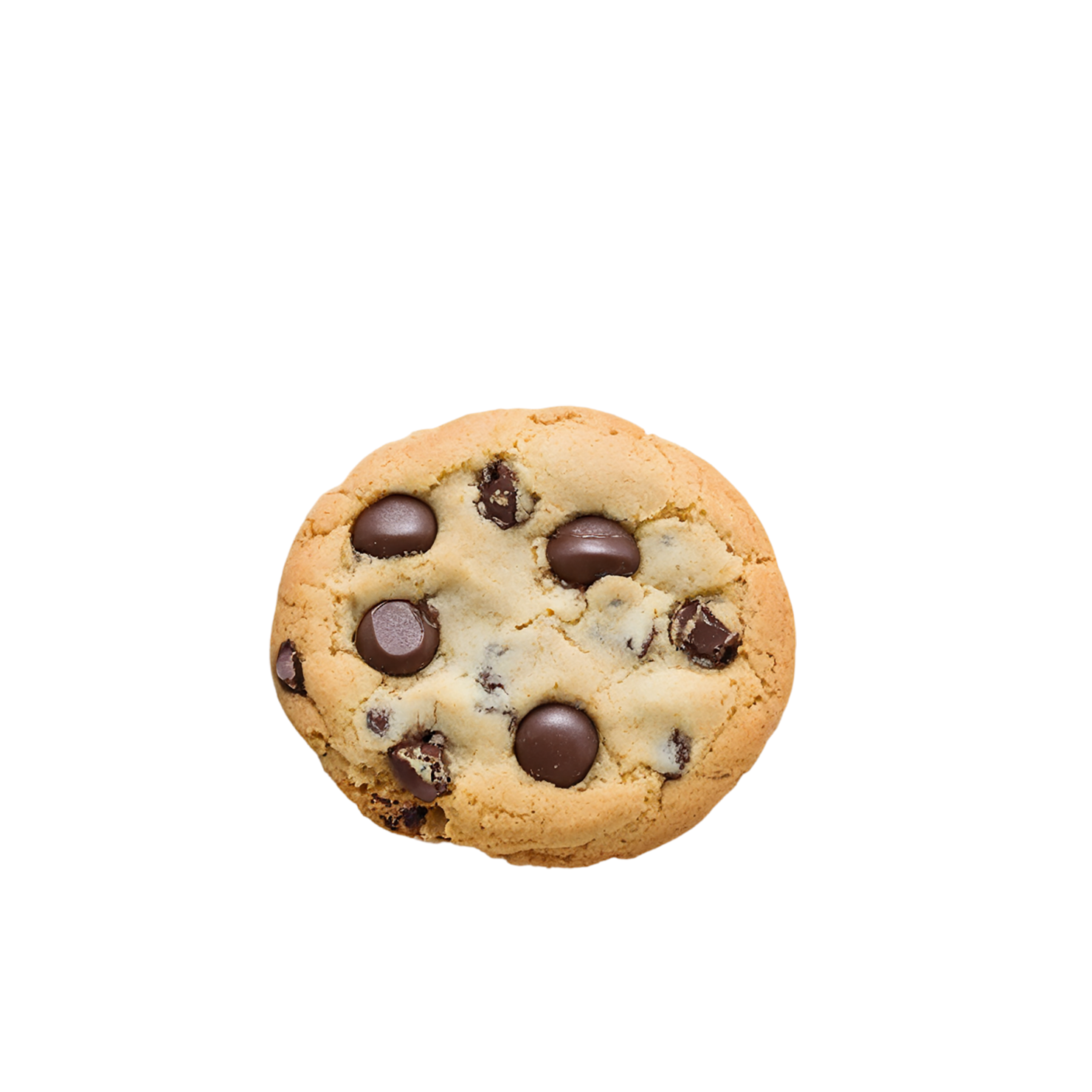 Chocolate chip cookies desserts isolated on transparent background #4600