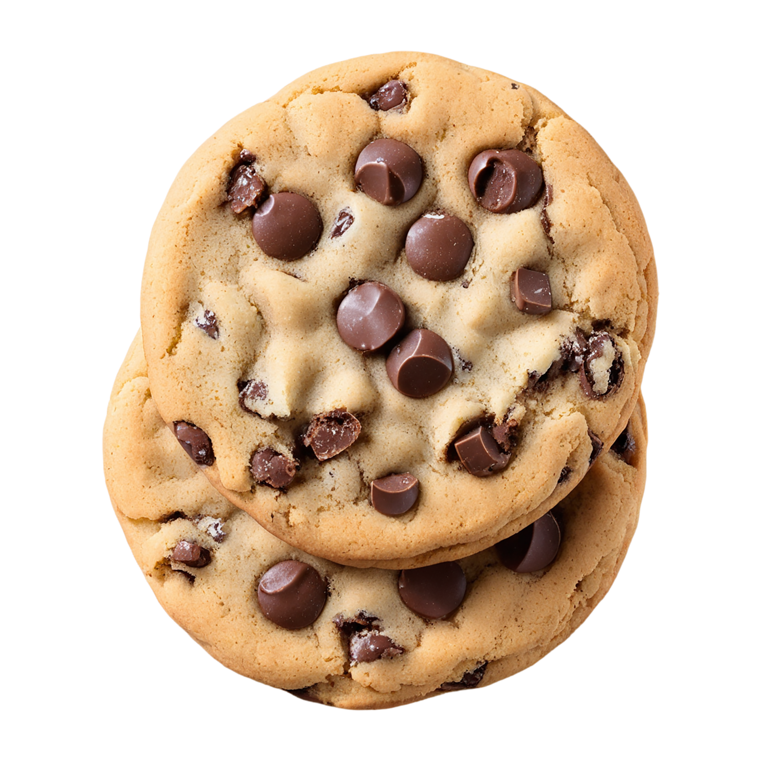 Chocolate chip cookies desserts isolated on transparent background #4603