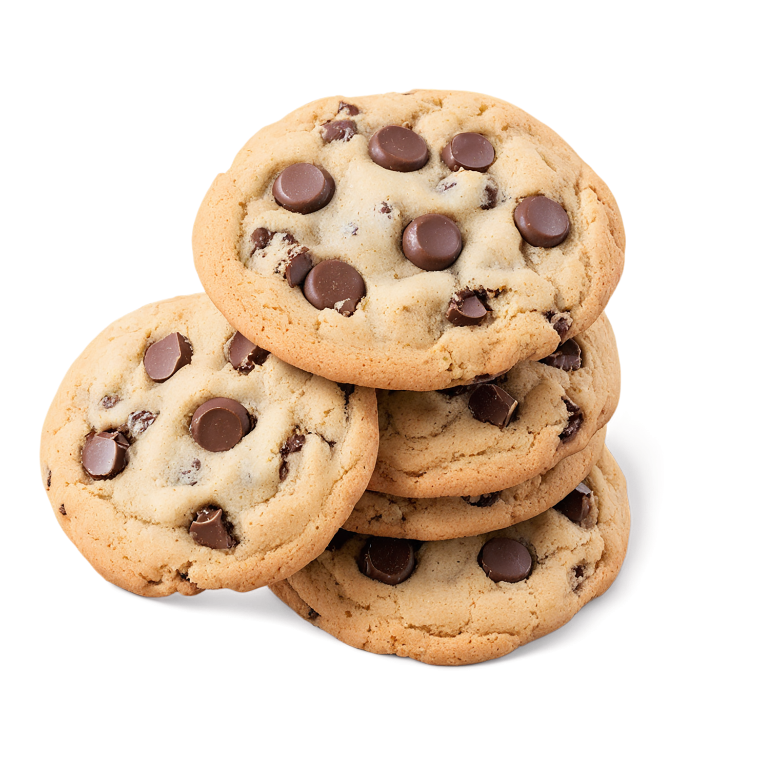 Chocolate chip cookies desserts isolated on transparent background #4604