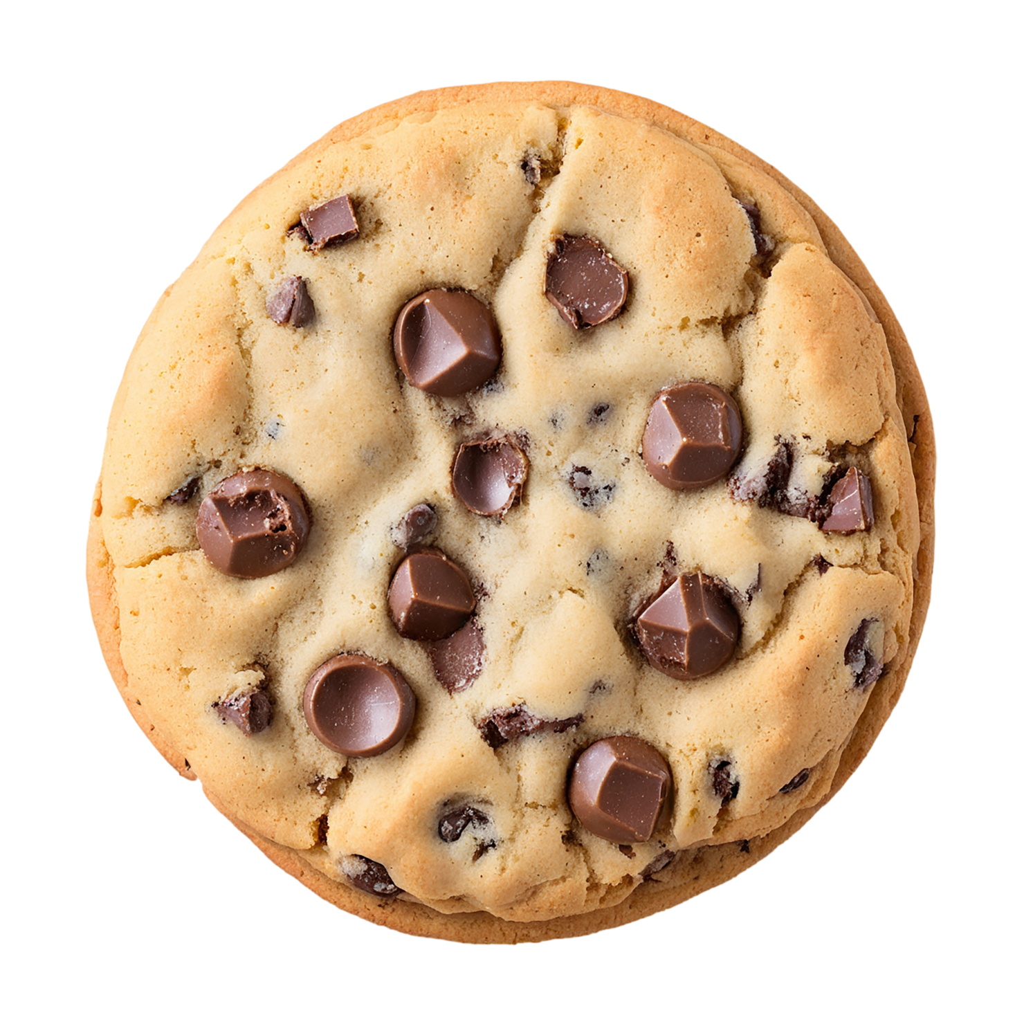 Chocolate chip cookies desserts isolated on transparent background #4607