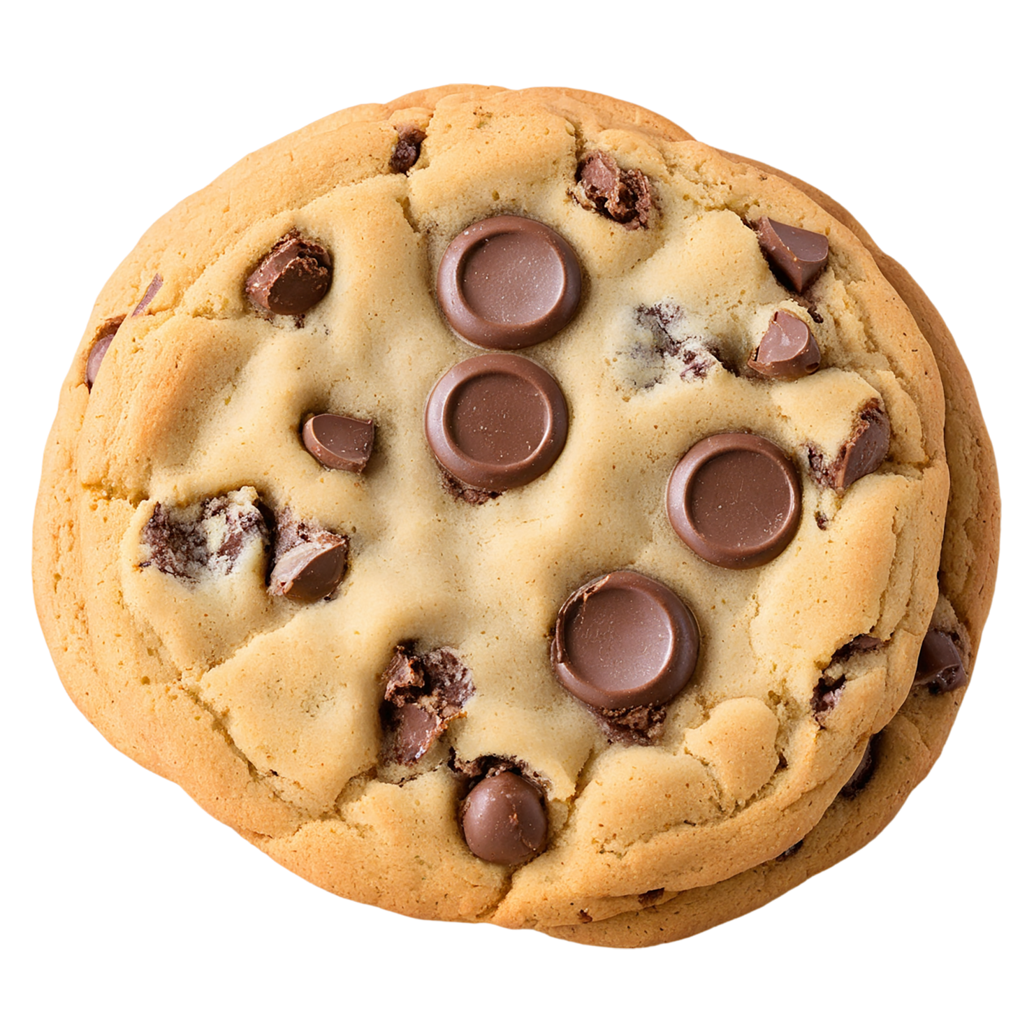 Chocolate chip cookies desserts isolated on transparent background #4608