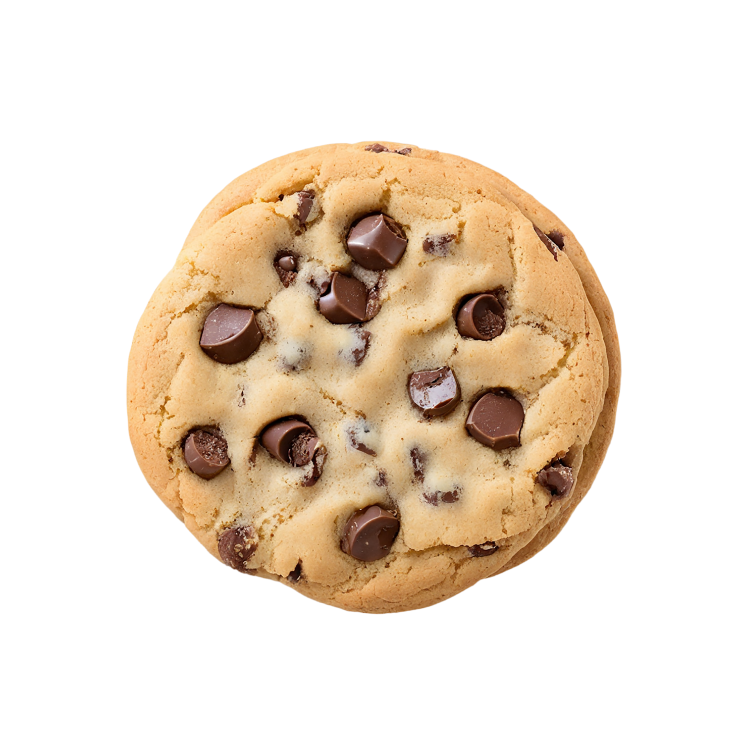 Chocolate chip cookies desserts isolated on transparent background #4610