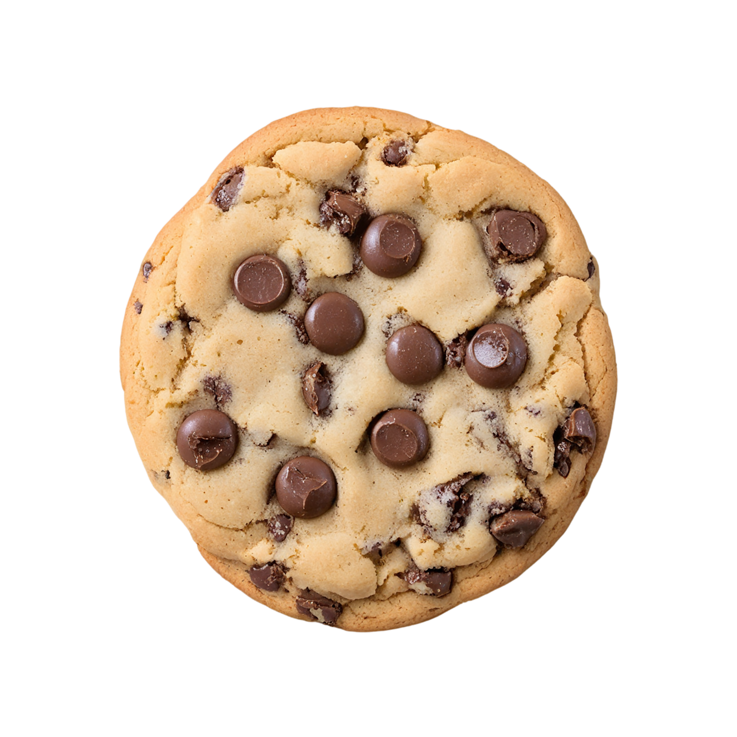 Chocolate chip cookies desserts isolated on transparent background #4612