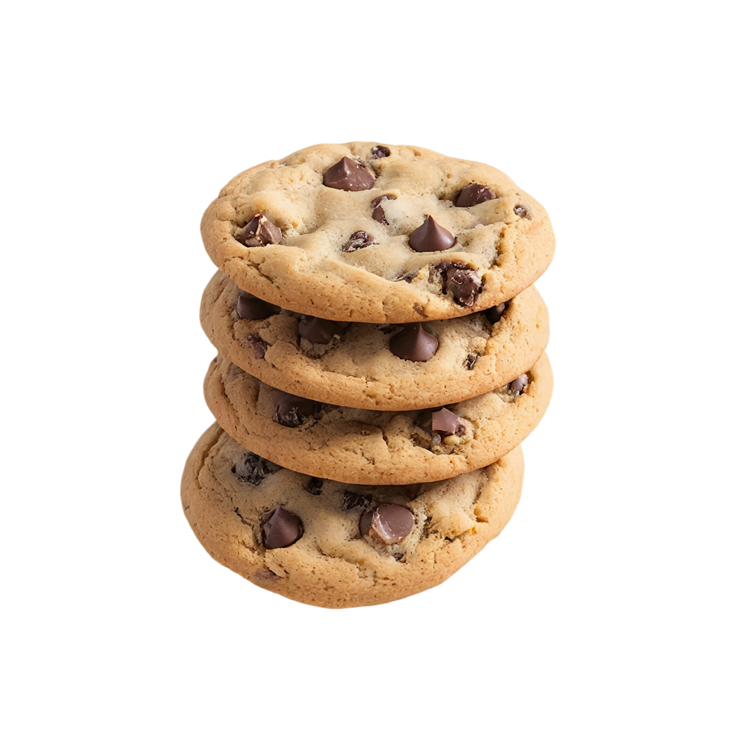 Chocolate chip cookies desserts isolated on transparent background #4614