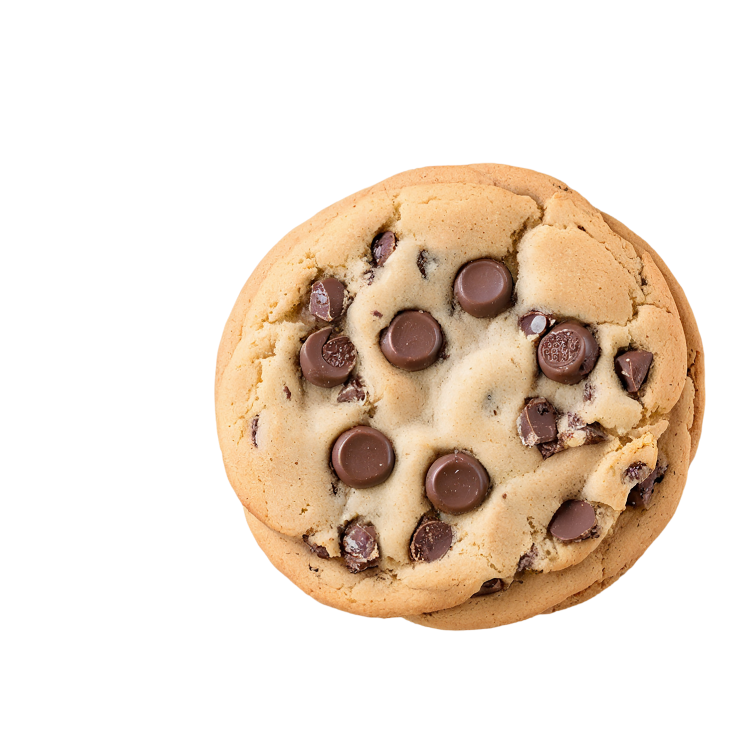 Chocolate chip cookies desserts isolated on transparent background #4615
