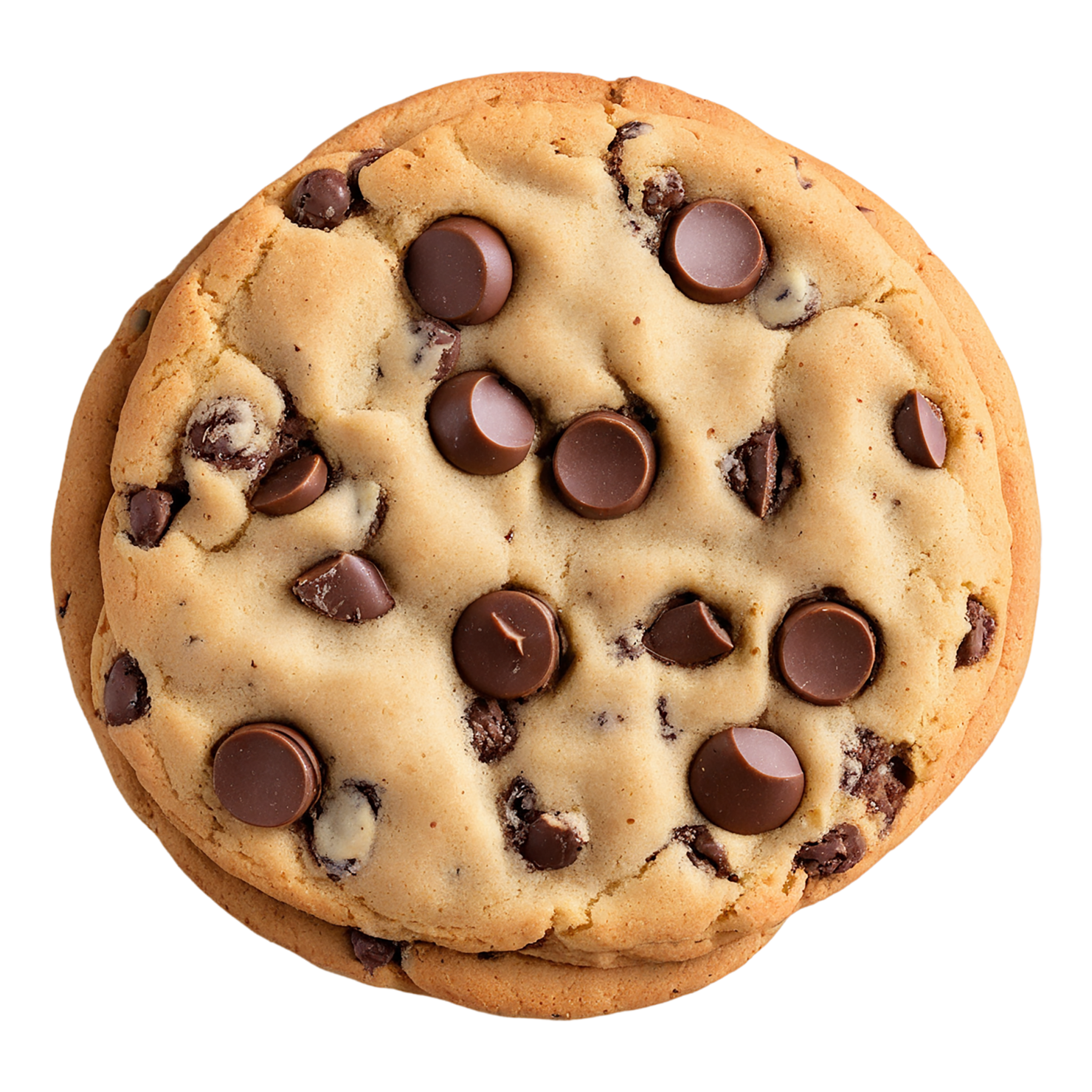 Chocolate chip cookies desserts isolated on transparent background #4617