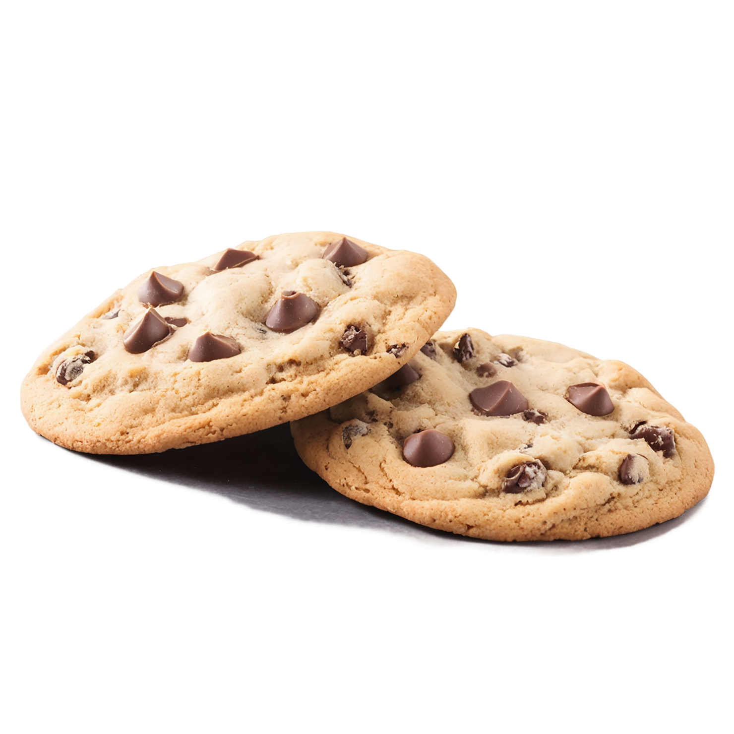Chocolate chip cookies desserts isolated on transparent background #4620