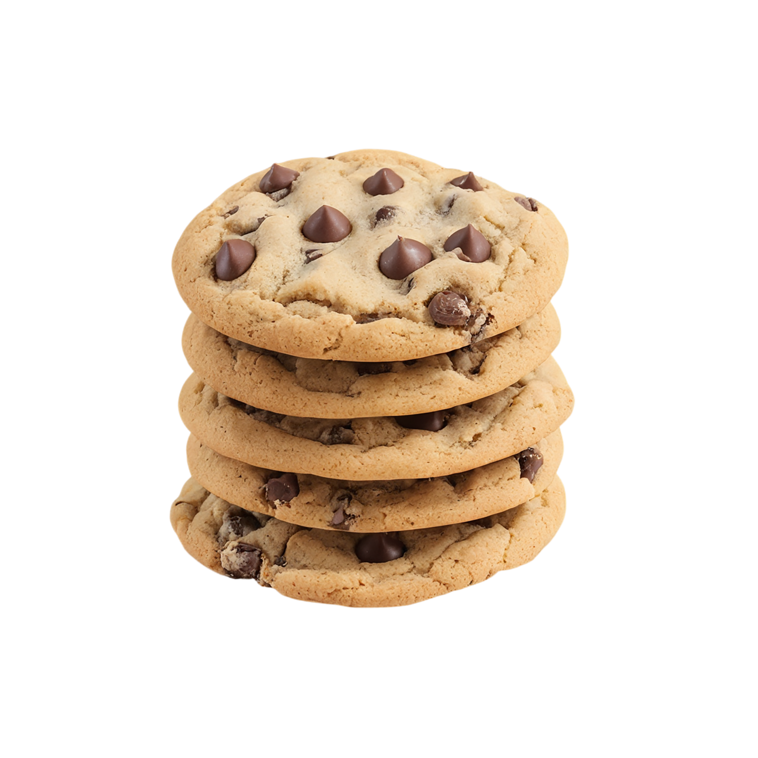 Chocolate chip cookies desserts isolated on transparent background #4622