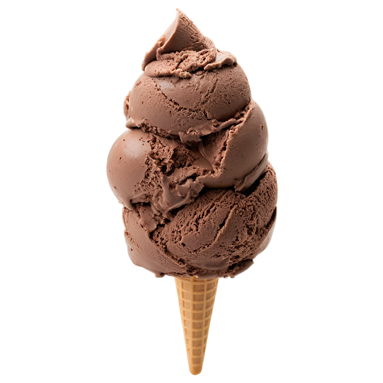 Chocolate ice cream desserts isolated on transparent background #4624