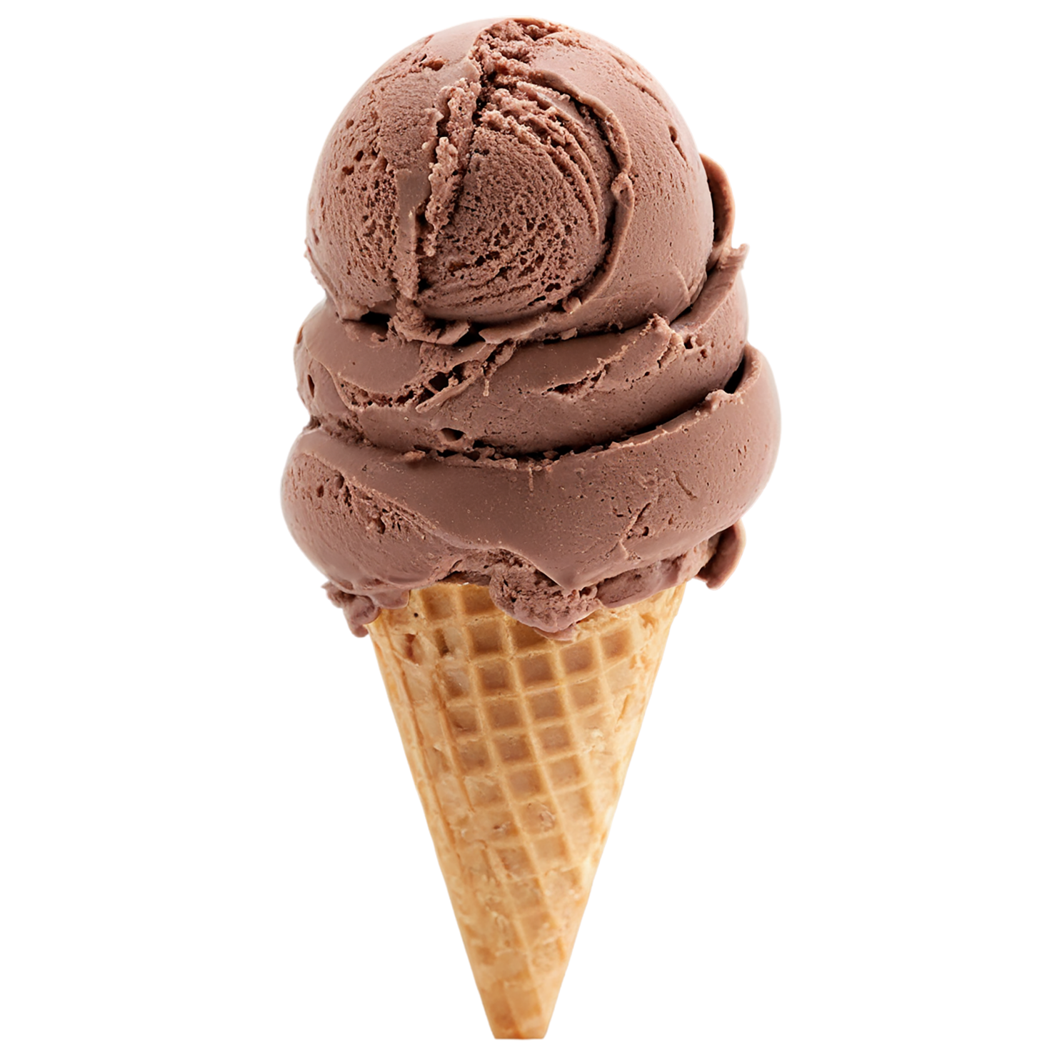 Chocolate ice cream desserts isolated on transparent background #4627