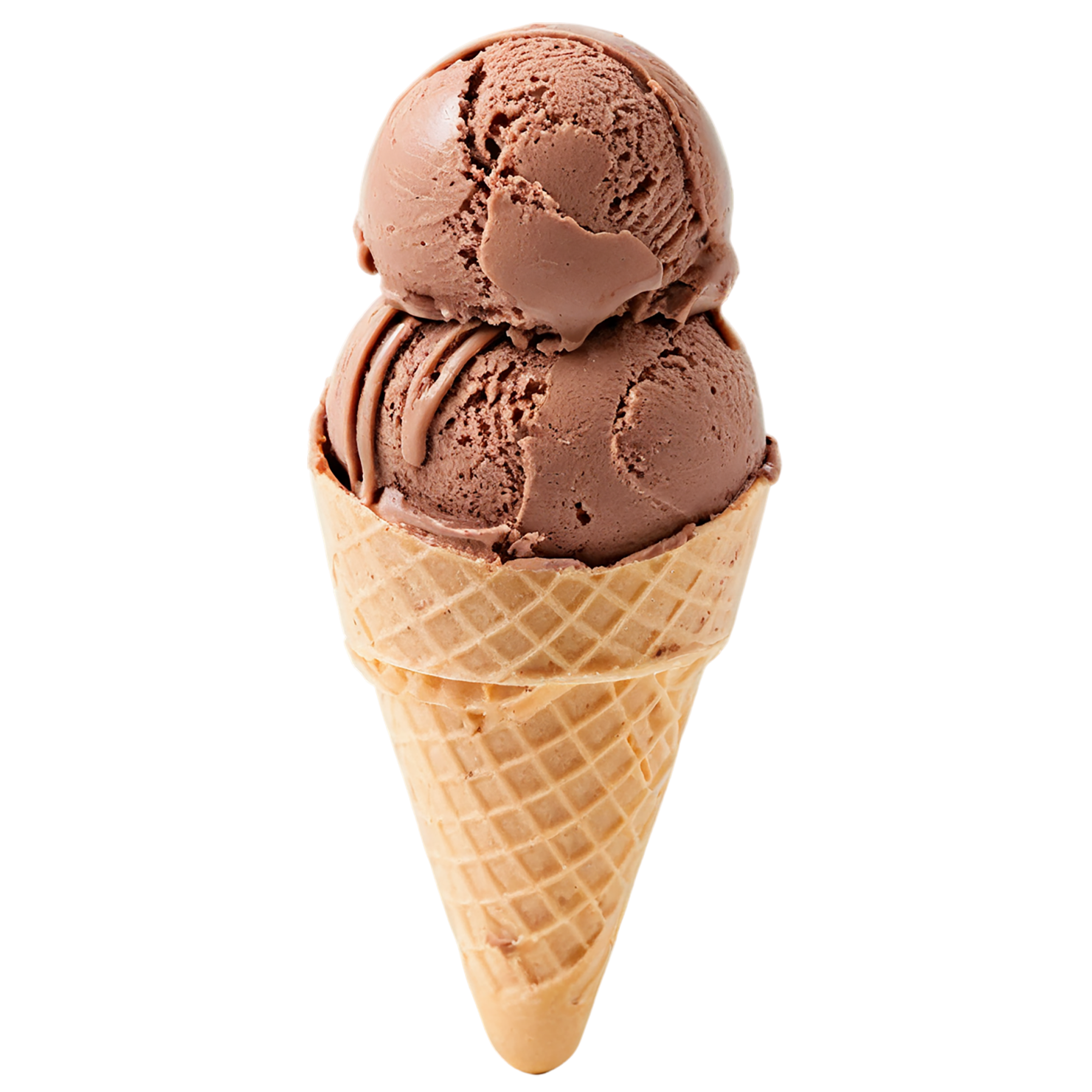 Chocolate ice cream desserts isolated on transparent background #4628