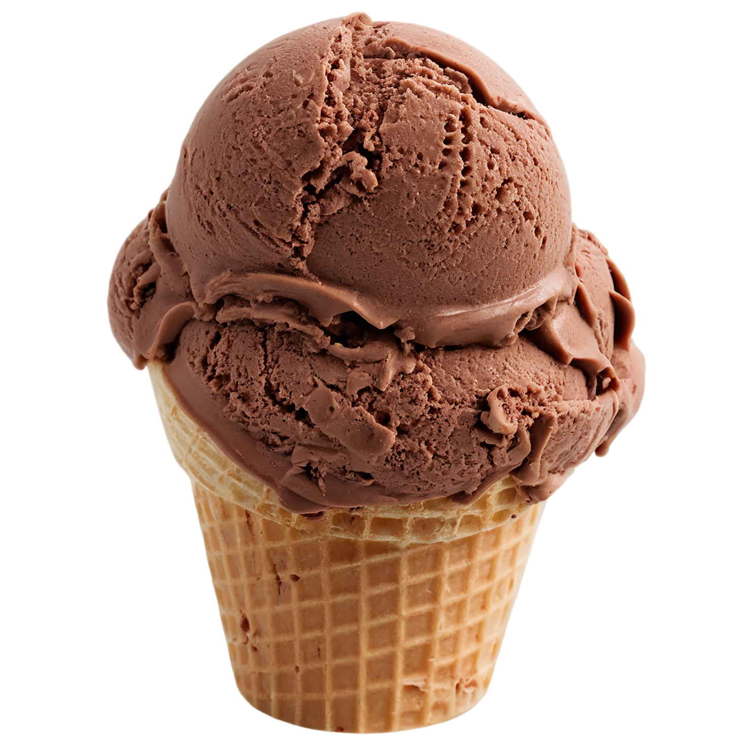Chocolate ice cream desserts isolated on transparent background #4632