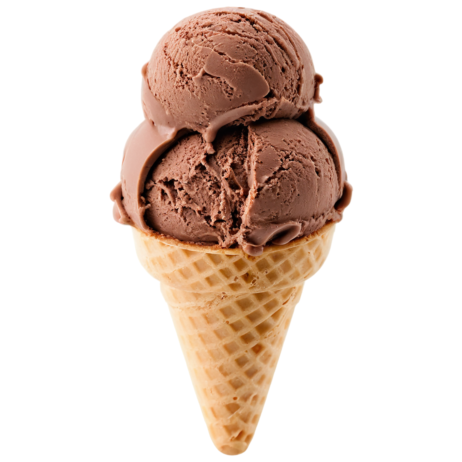 Chocolate ice cream desserts isolated on transparent background #4638