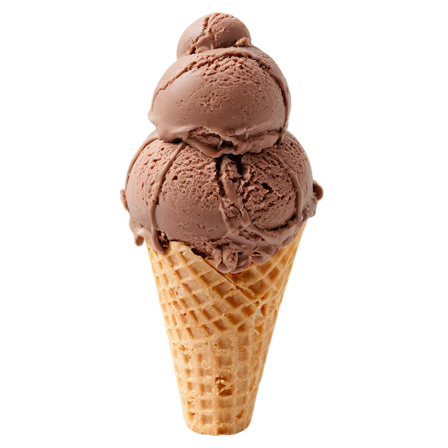 Chocolate ice cream desserts isolated on transparent background #4641