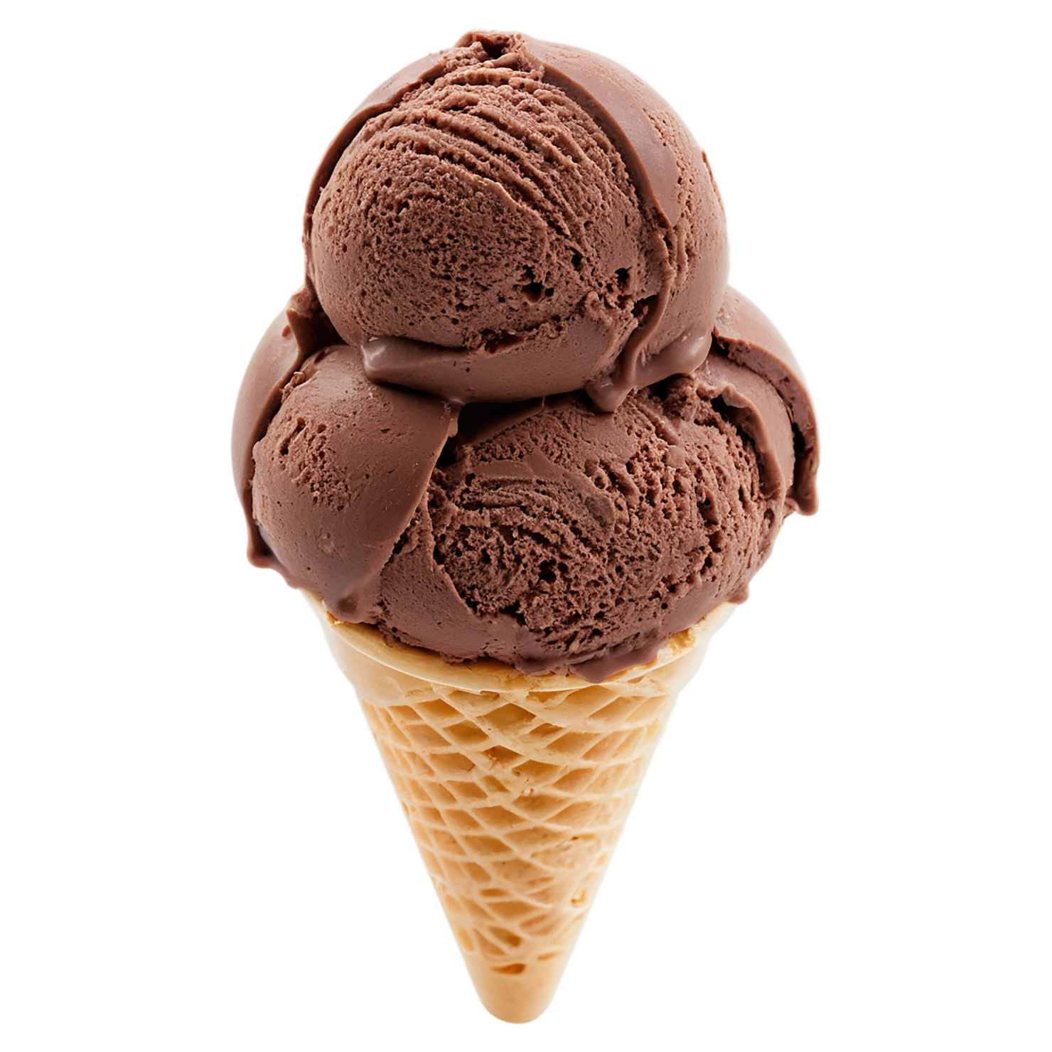 Chocolate ice cream desserts isolated on transparent background #4642