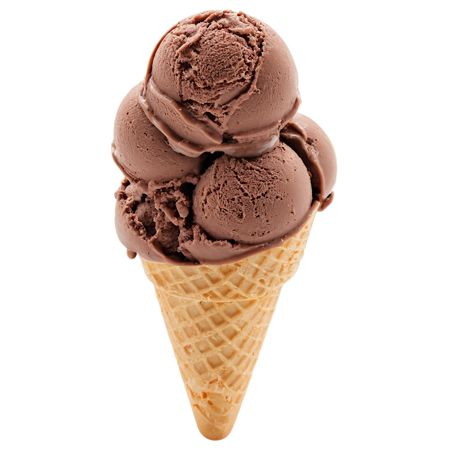 Chocolate ice cream desserts isolated on transparent background #4646